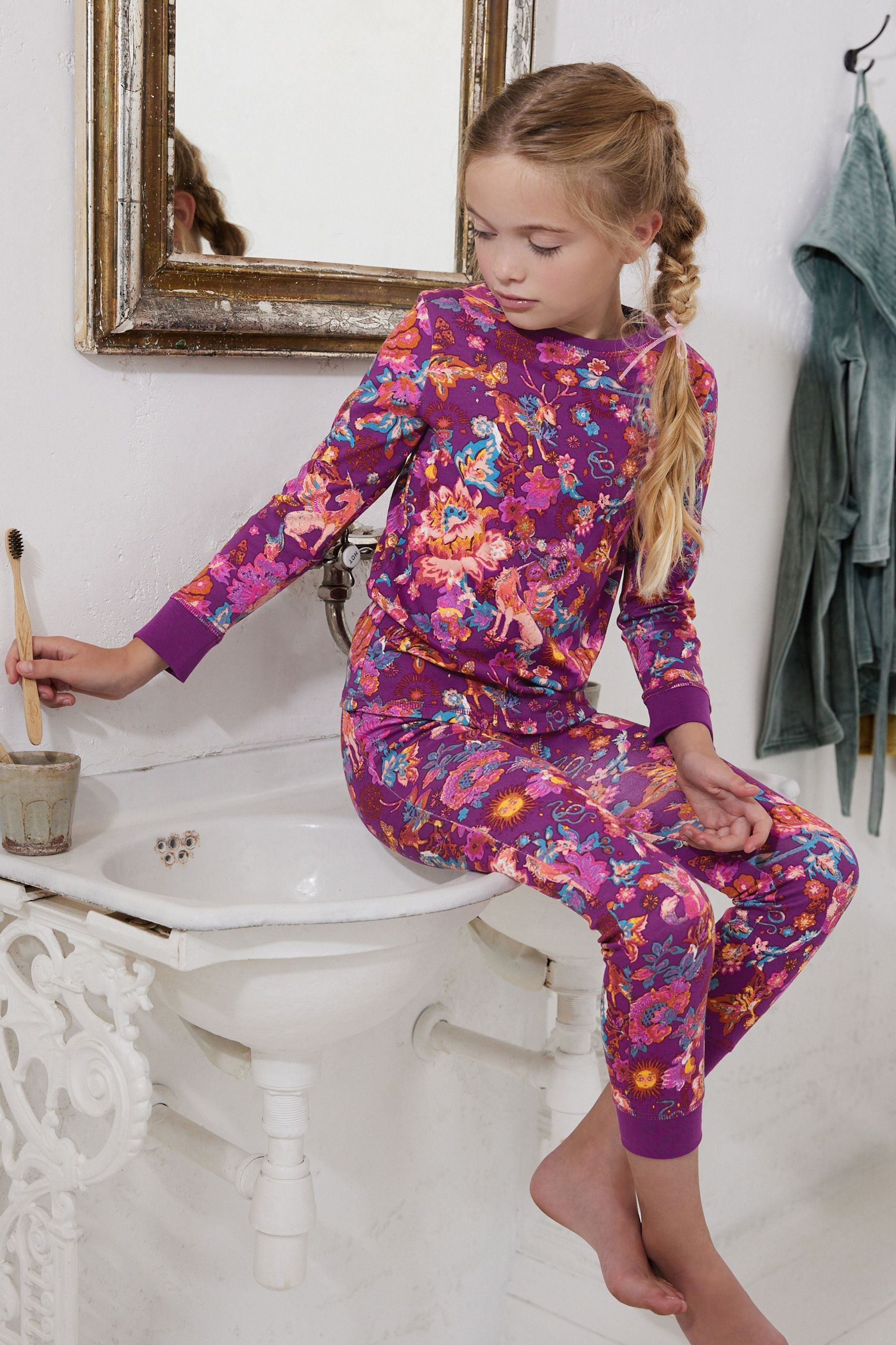 Purple Mystical Unicorn 1 Pack Pyjamas (3-16yrs)