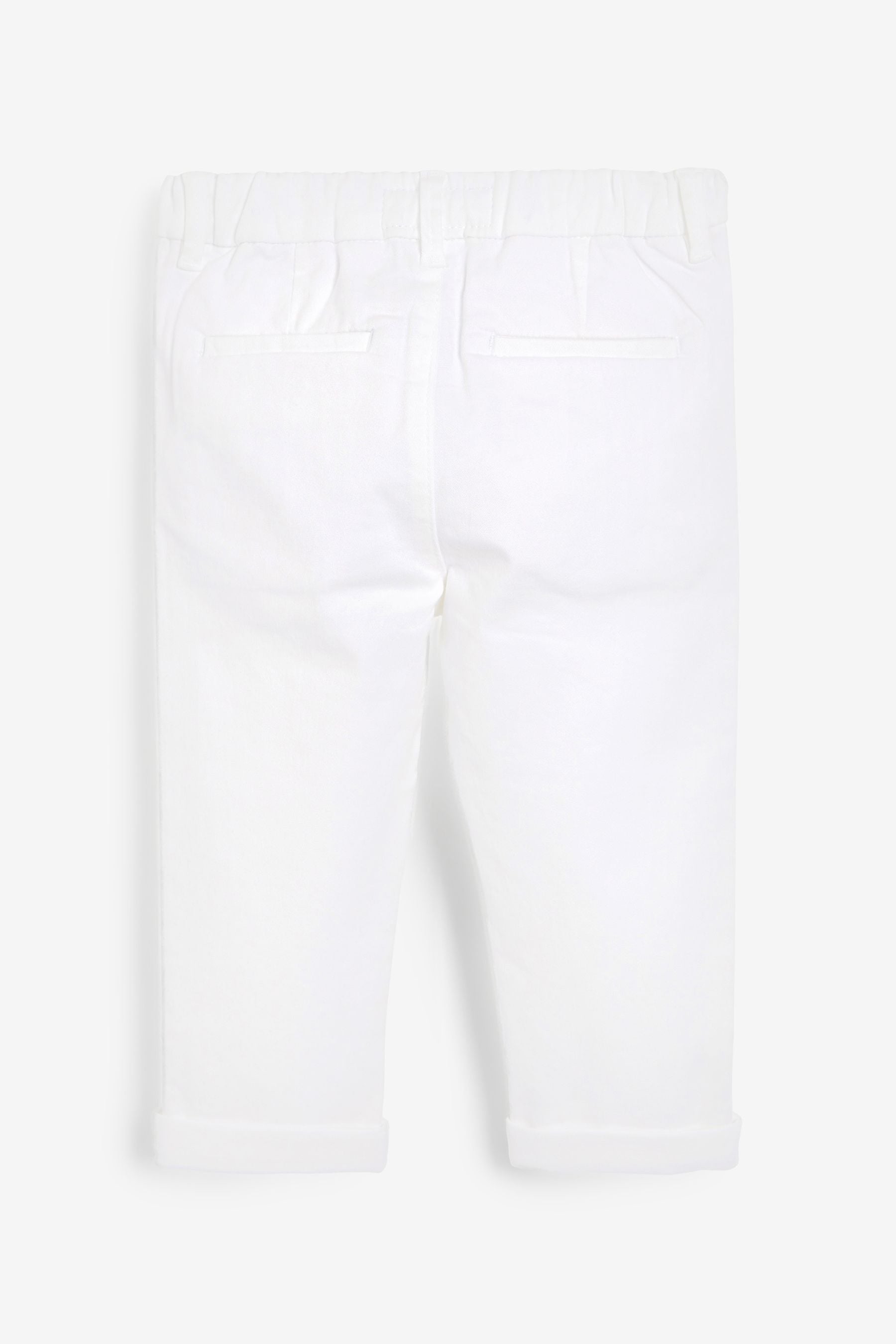 White Stretch Chino Trousers (3mths-7yrs)