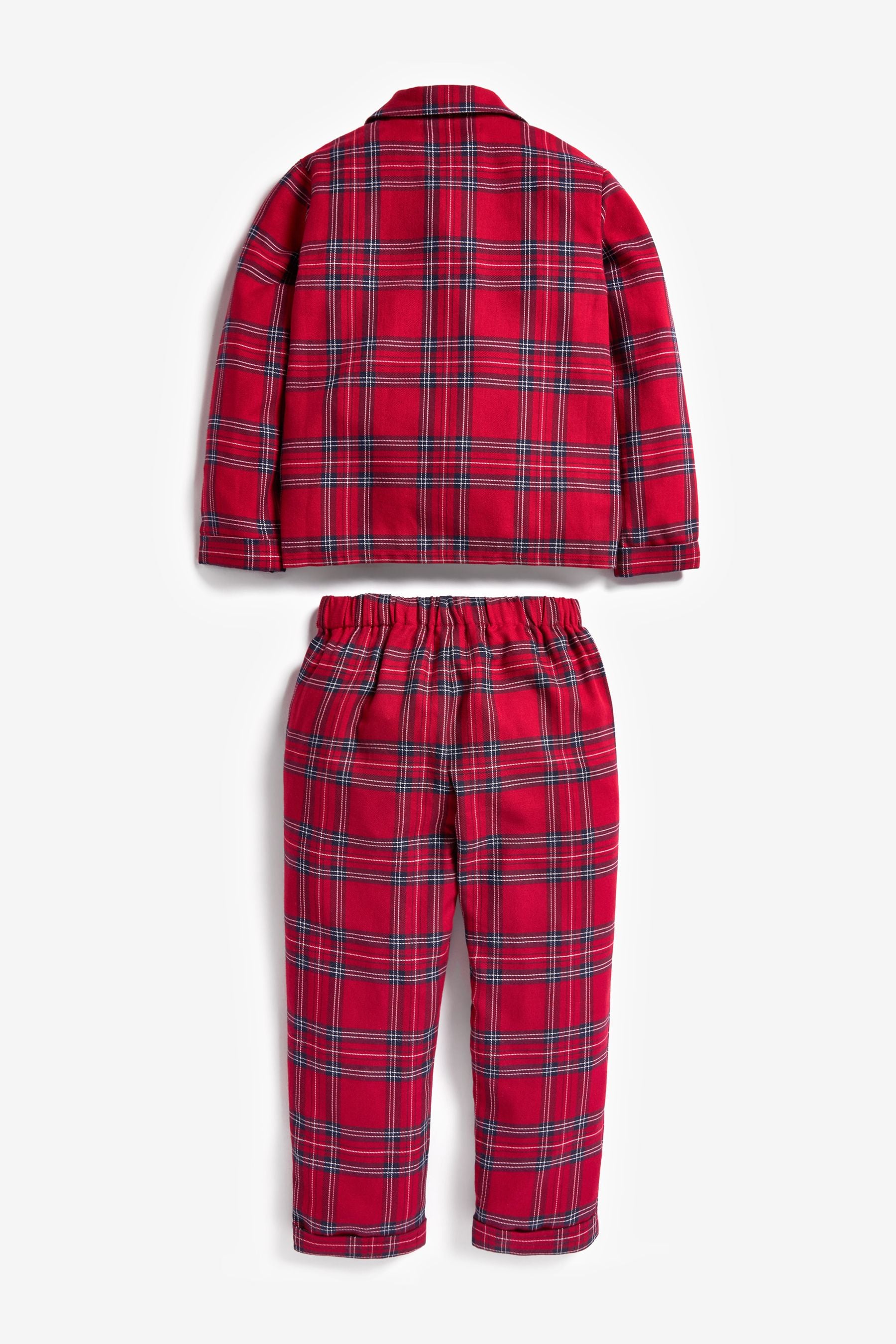 Red Mint Velvet Check Pyjama Set