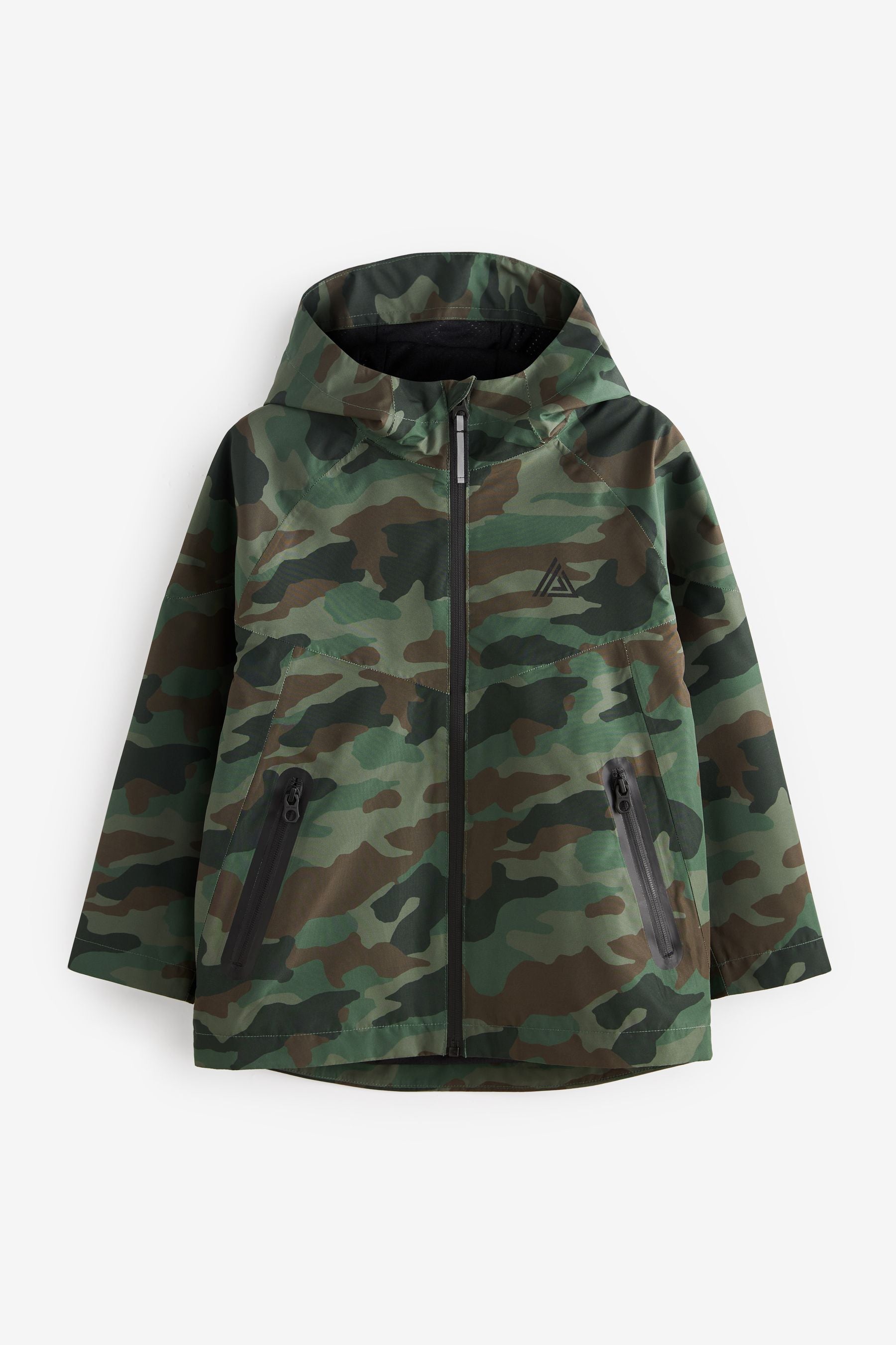 Khaki Green Camo Waterproof Jacket (3-16yrs)