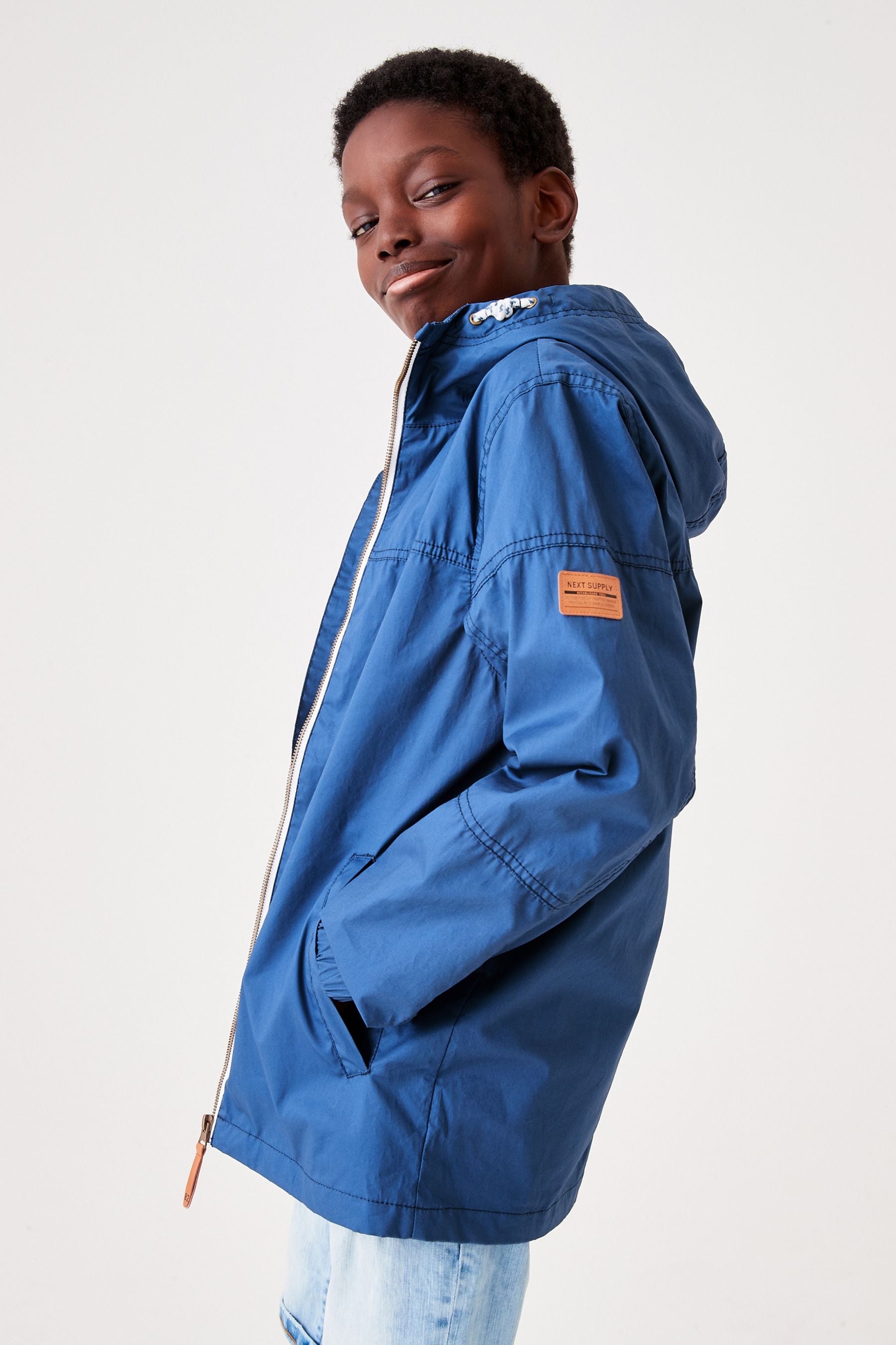 Blue Shower Resistant Jacket (3-16yrs)