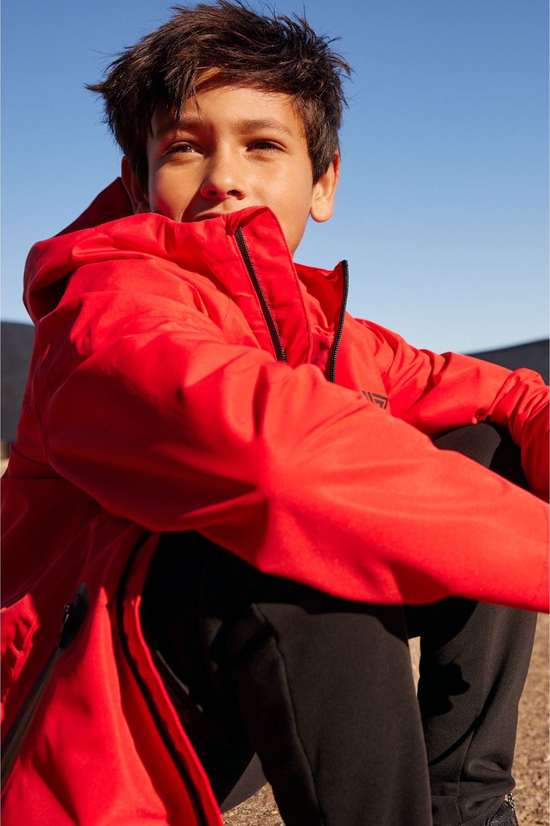 Red Waterproof Jacket (3-16yrs)