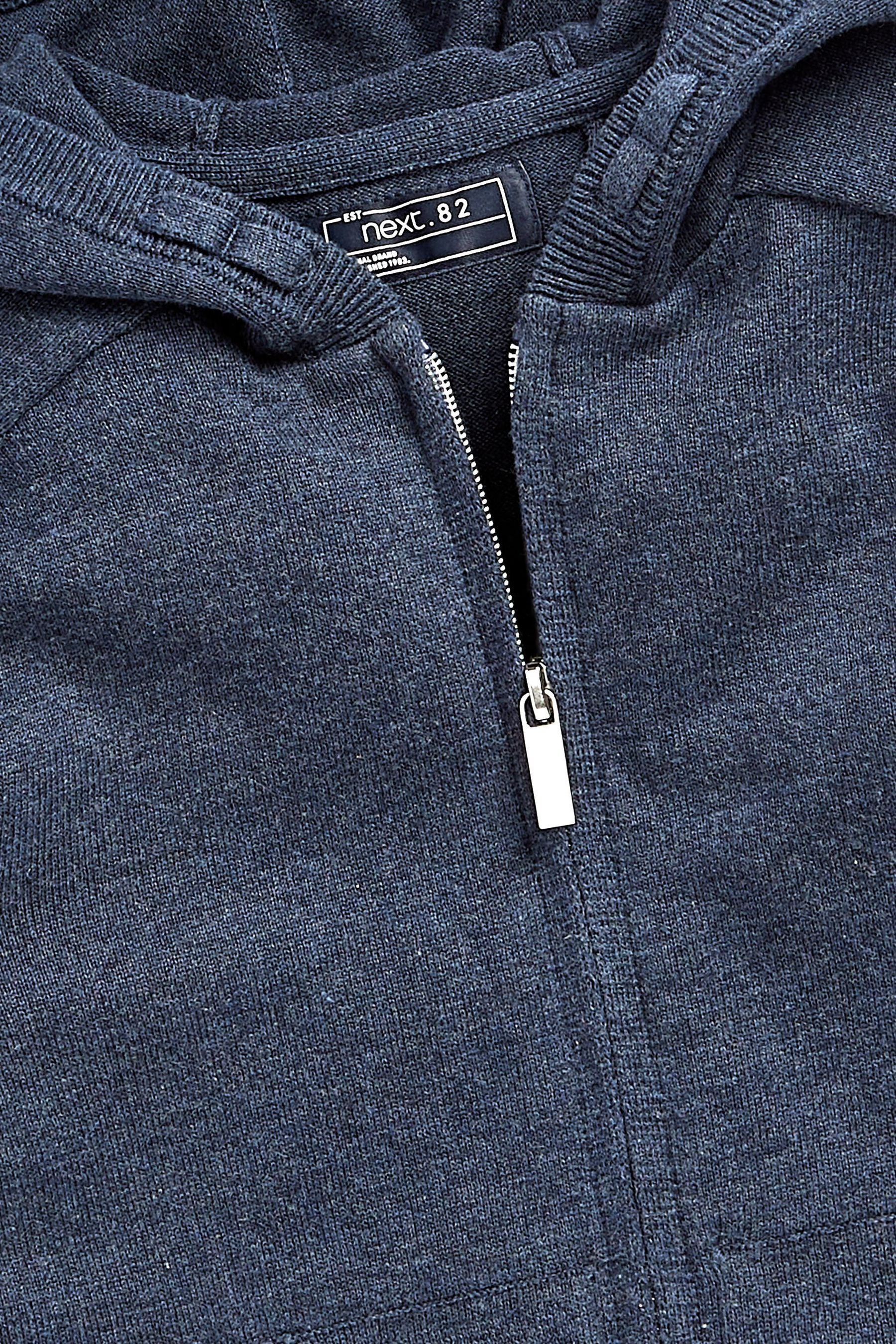 Navy Zip Through Hoodie (3-16yrs)