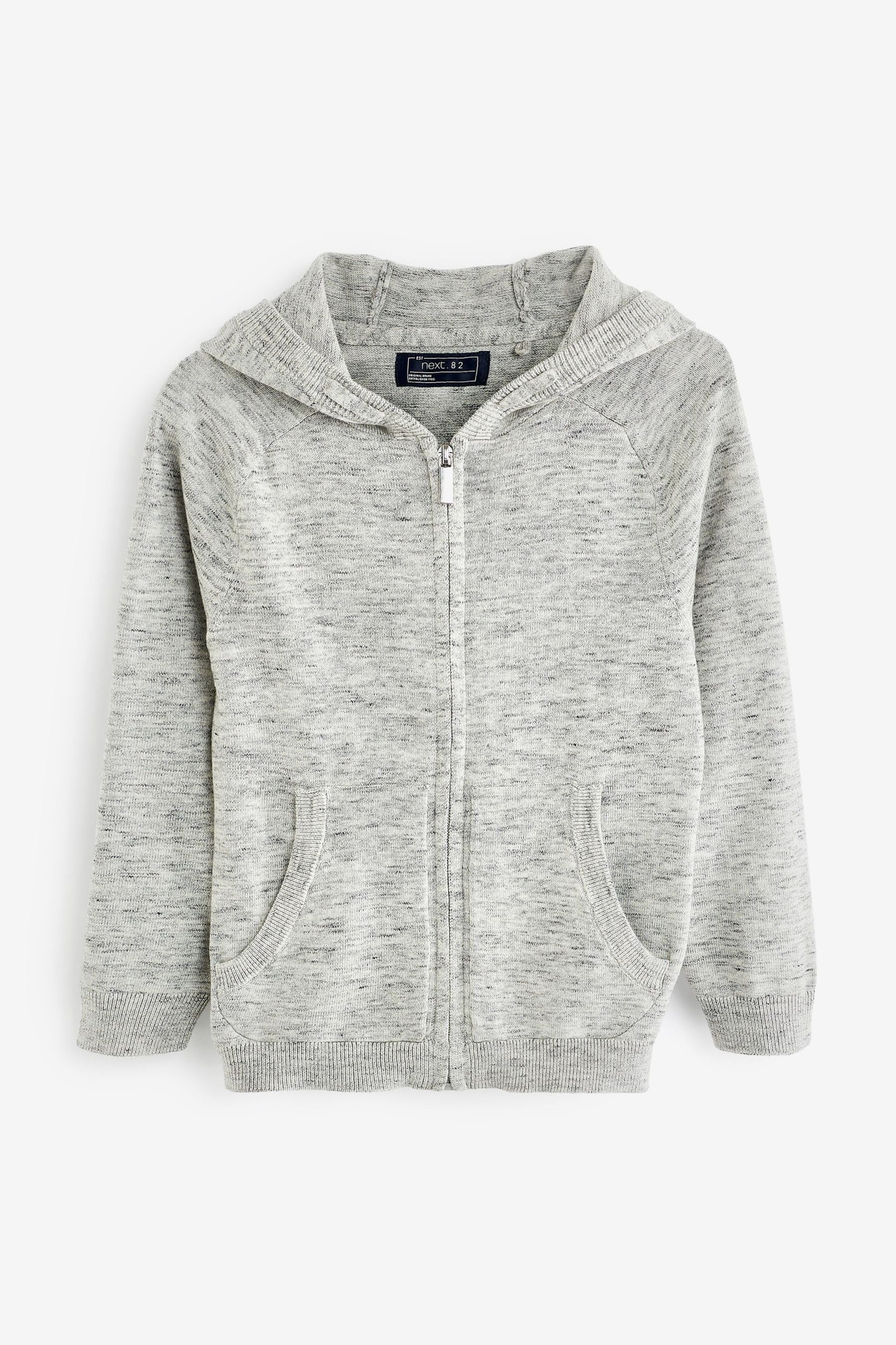 Grey Zip Through Hoodie (3-16yrs)