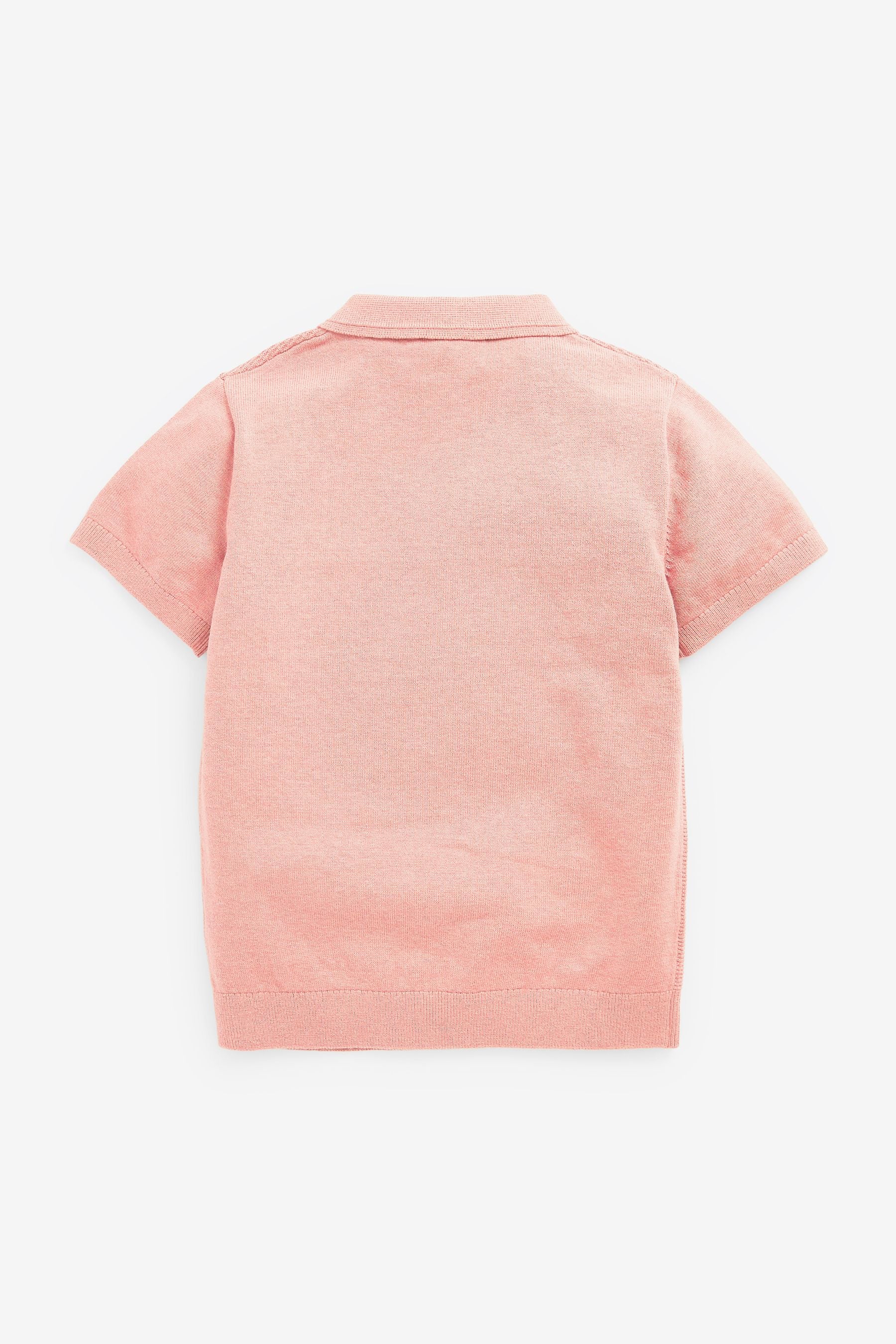 Pink Short Sleeve Polo Shirt (3-16yrs)