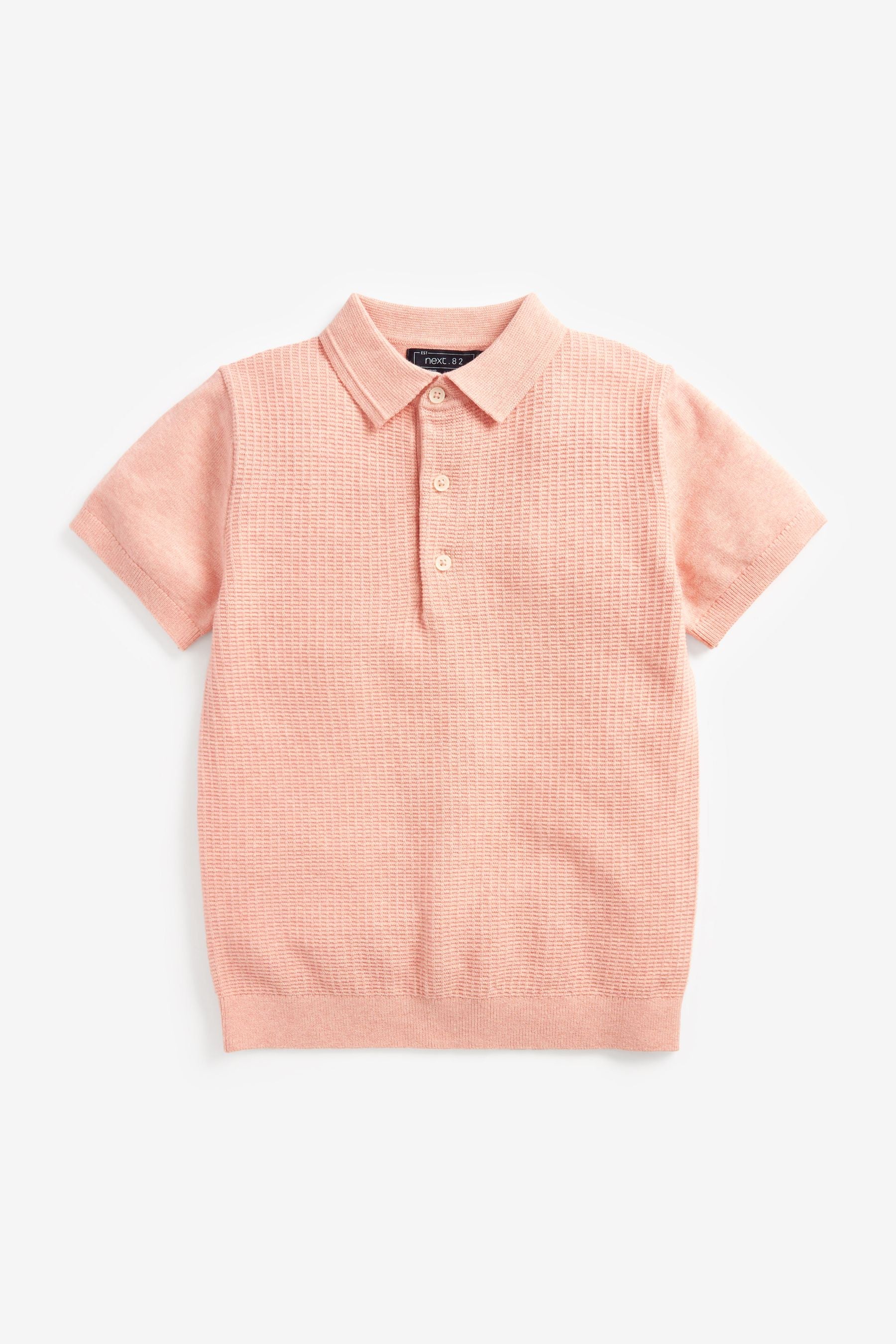 Pink Short Sleeve Polo Shirt (3-16yrs)