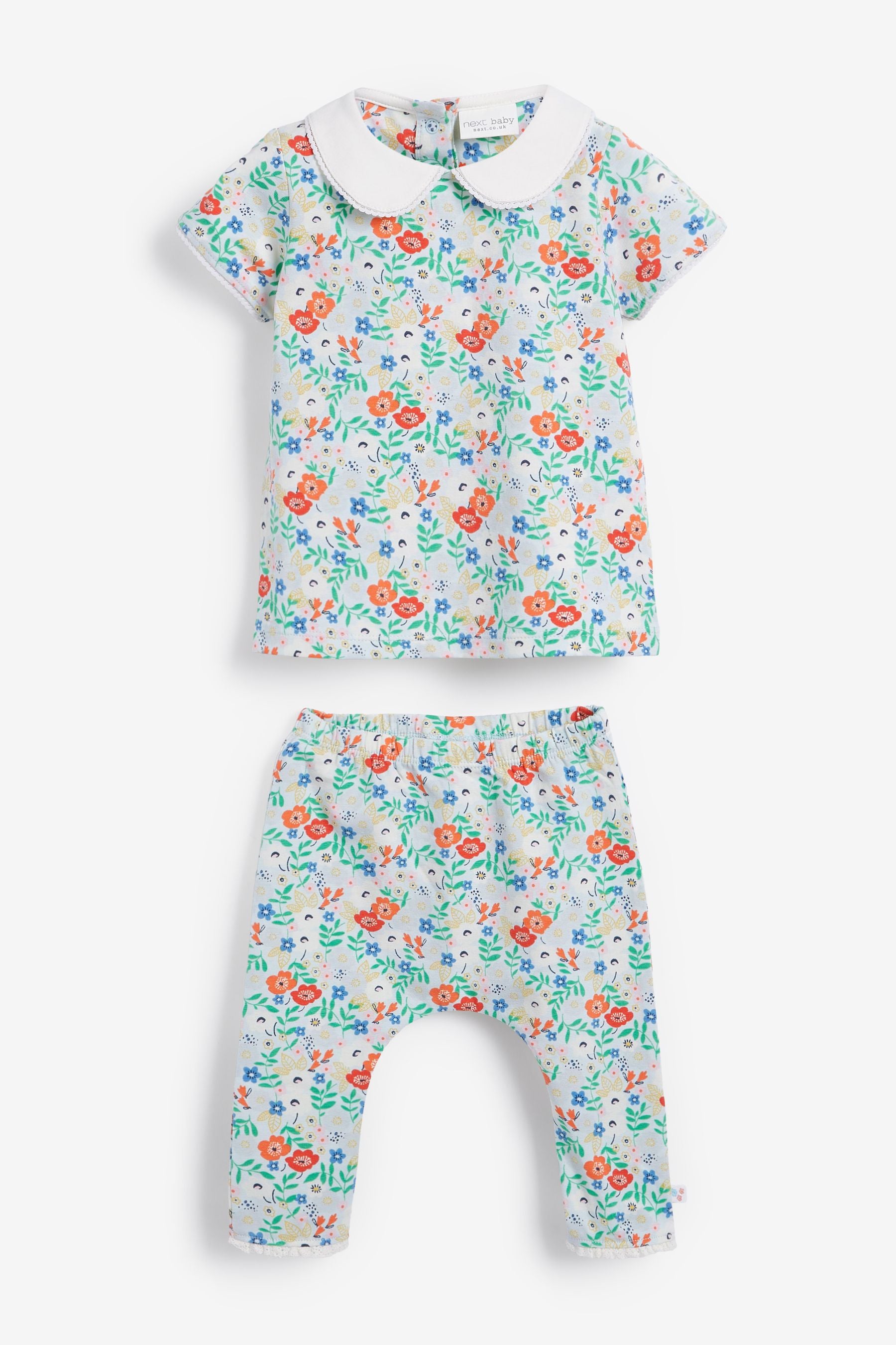 Red/White/Blue Floral Baby 4 Piece Jubilee Set (0mths-2yrs)