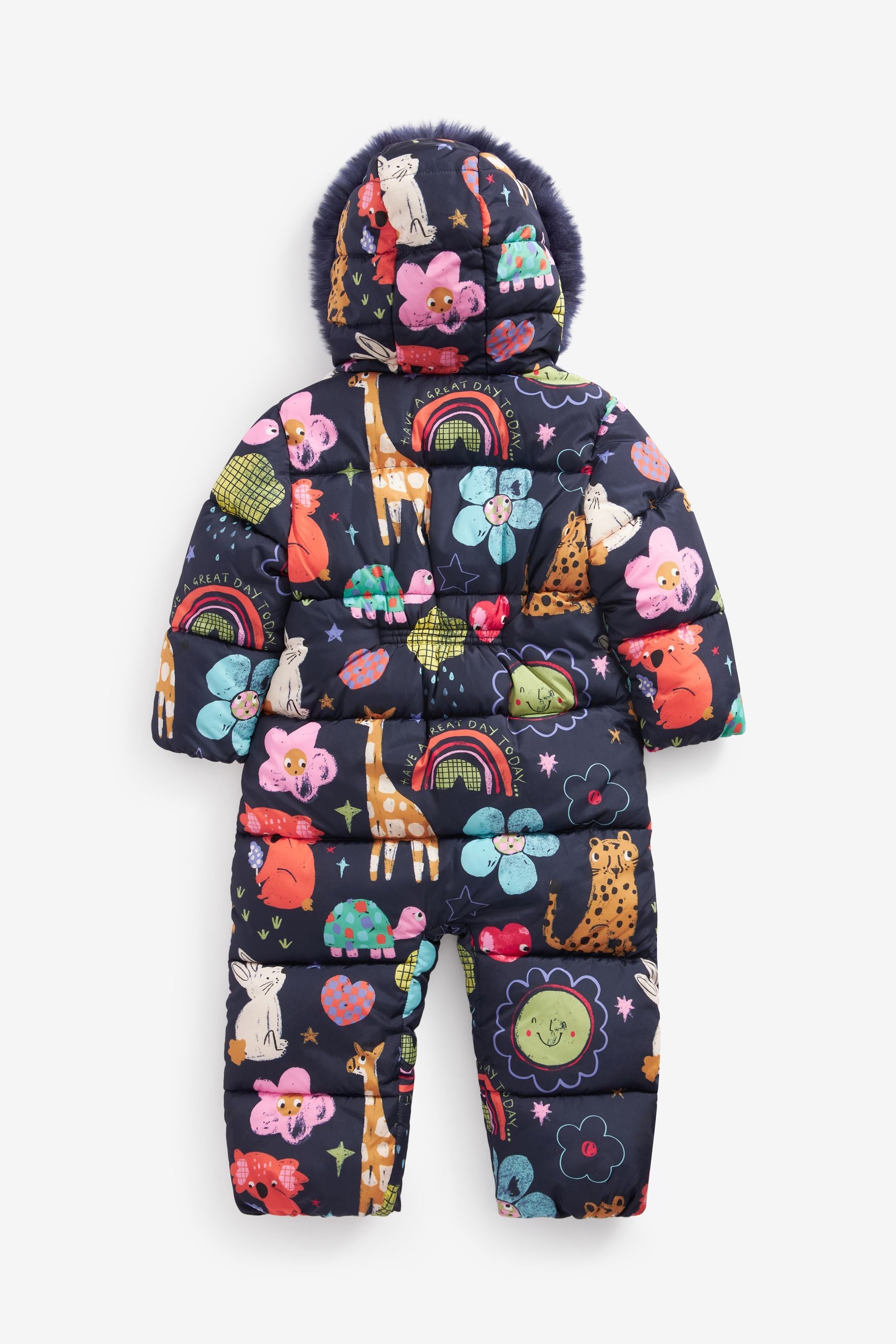 Navy Blue Shower Resistant Character Snowsuit (3mths-7yrs)