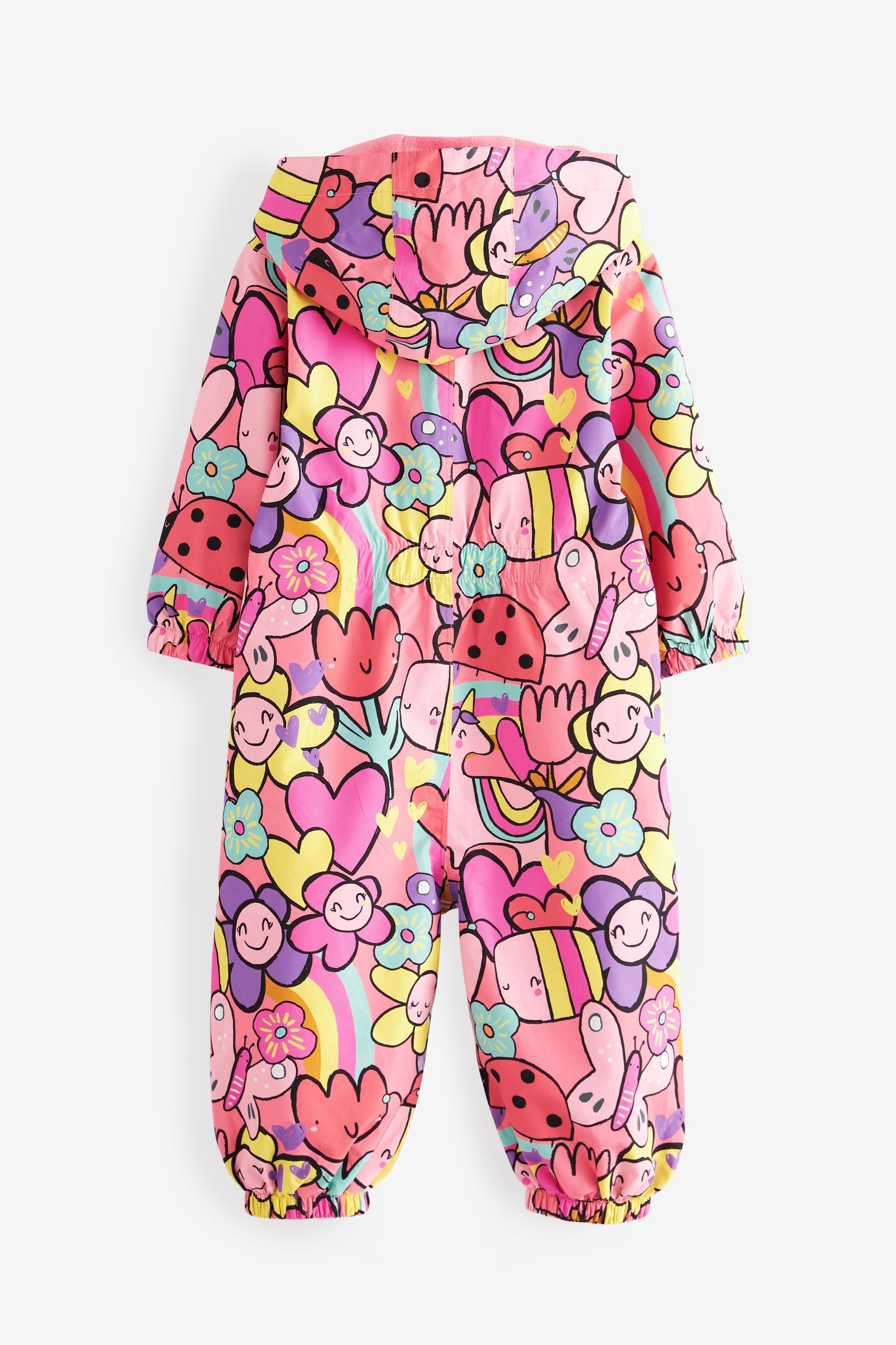 Pink Character Waterproof Puddlesuit (3mths-7yrs)