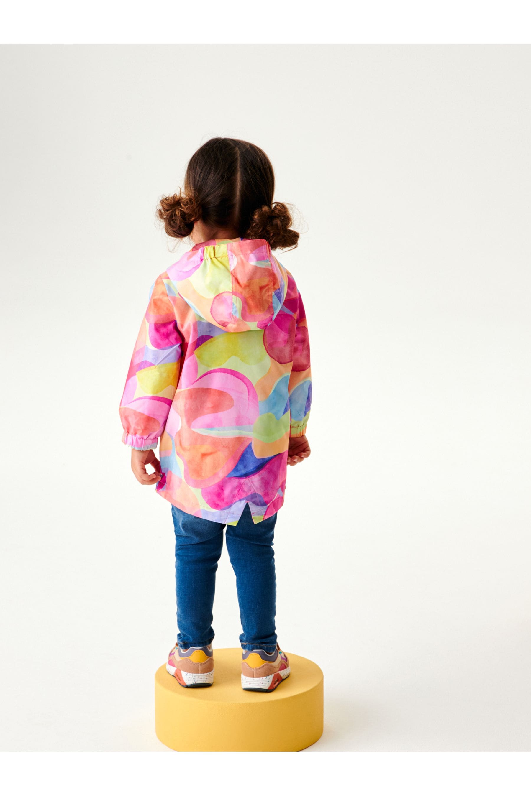 Pink Shapes Shower Resistant Printed Cagoule Jacket (3mths-7yrs)