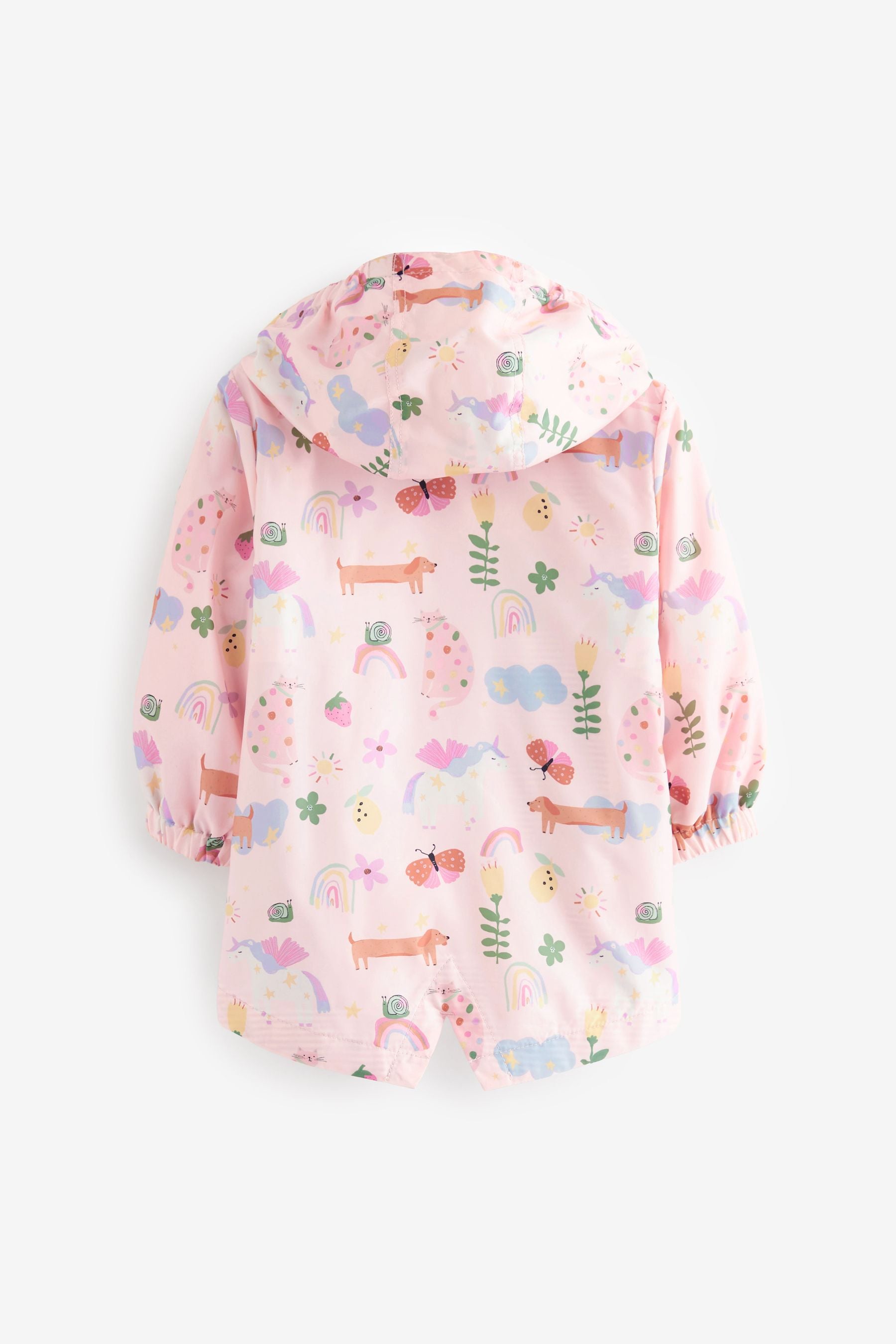 Pink Unicorn Shower Resistant Printed Cagoule Jacket (3mths-7yrs)