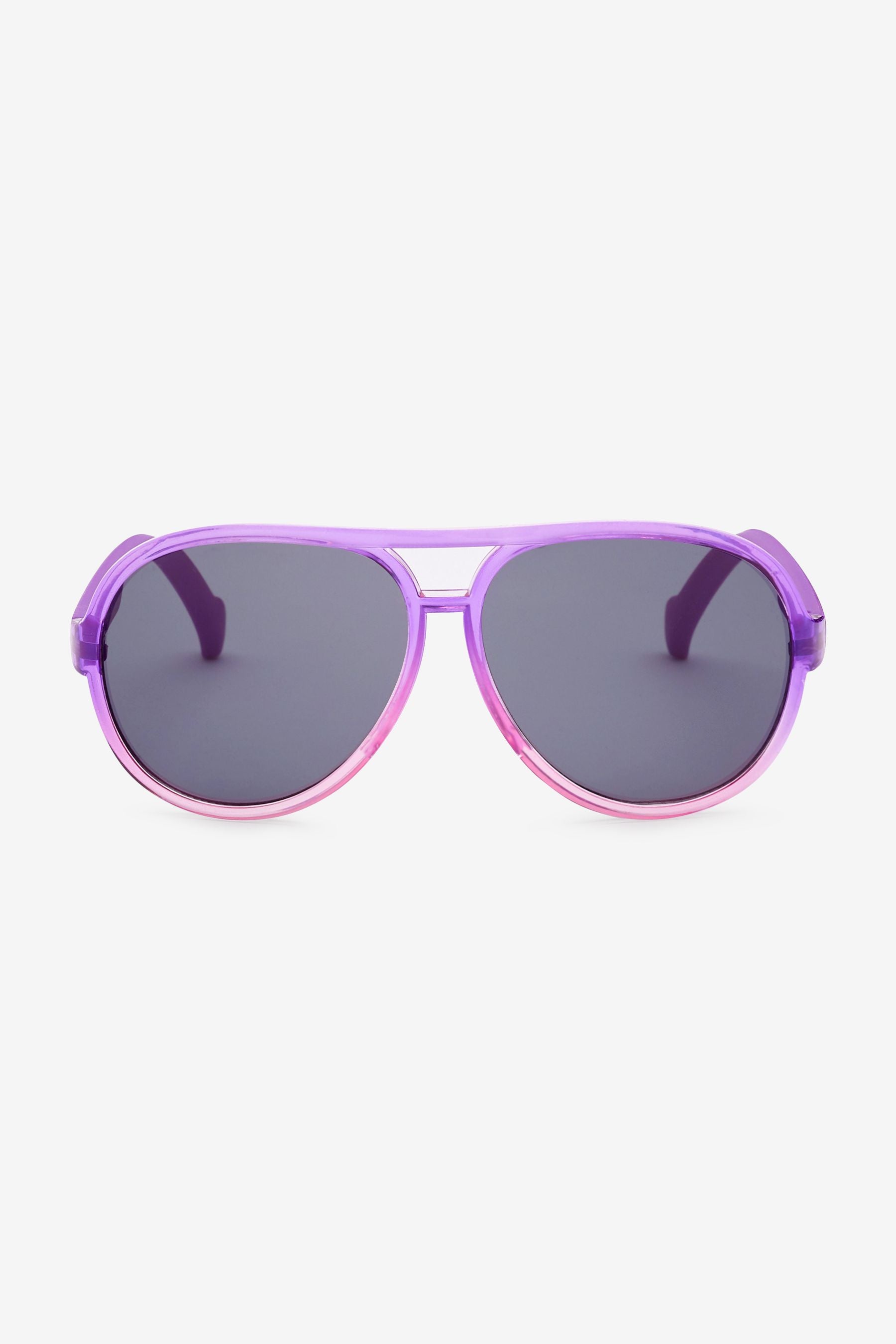 Lilac Purple Plastic Aviator Style Sunglasses