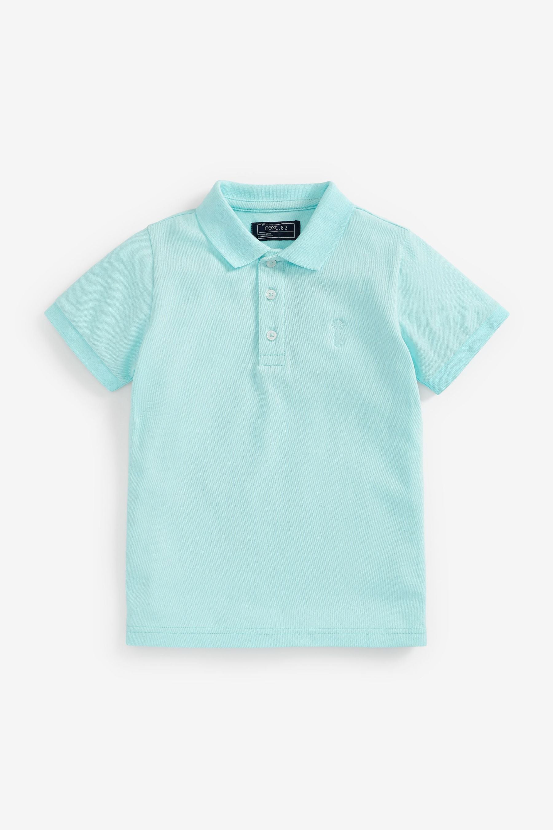 Mint Green Short Sleeve Polo Shirt (3-16yrs)