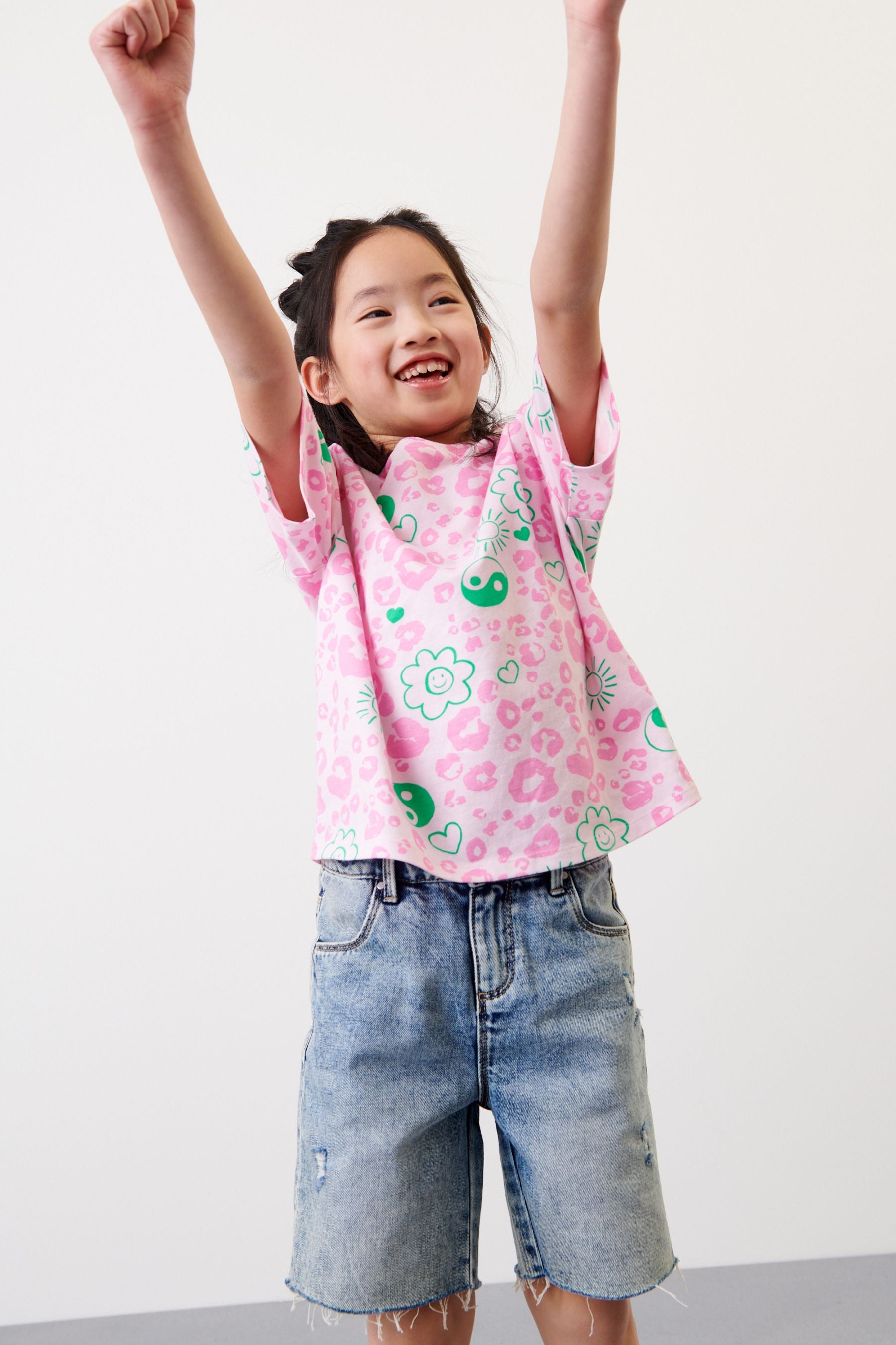 Pink Animal Relaxed Fit T-Shirt (3-16yrs)