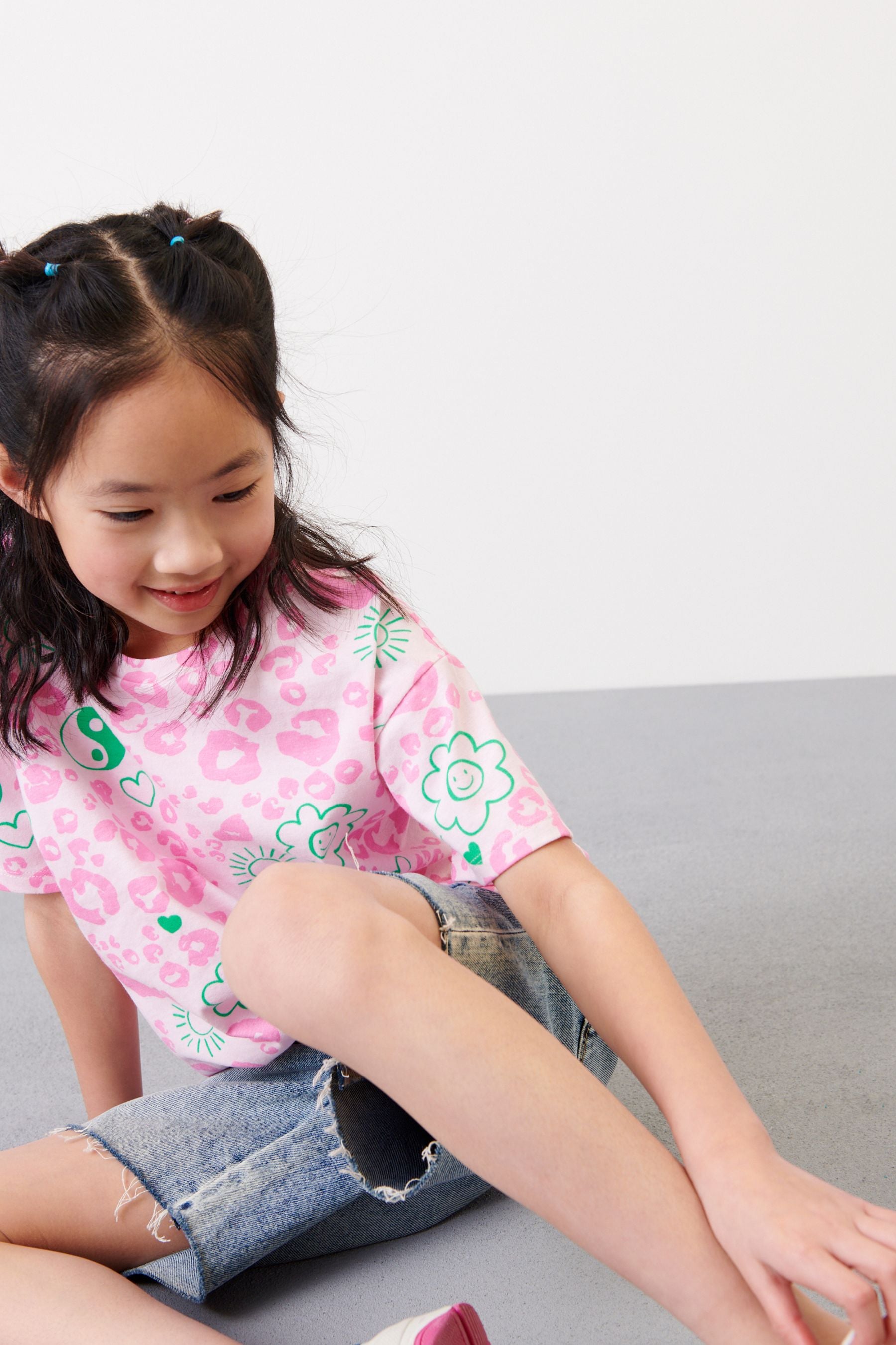 Pink Animal Relaxed Fit T-Shirt (3-16yrs)