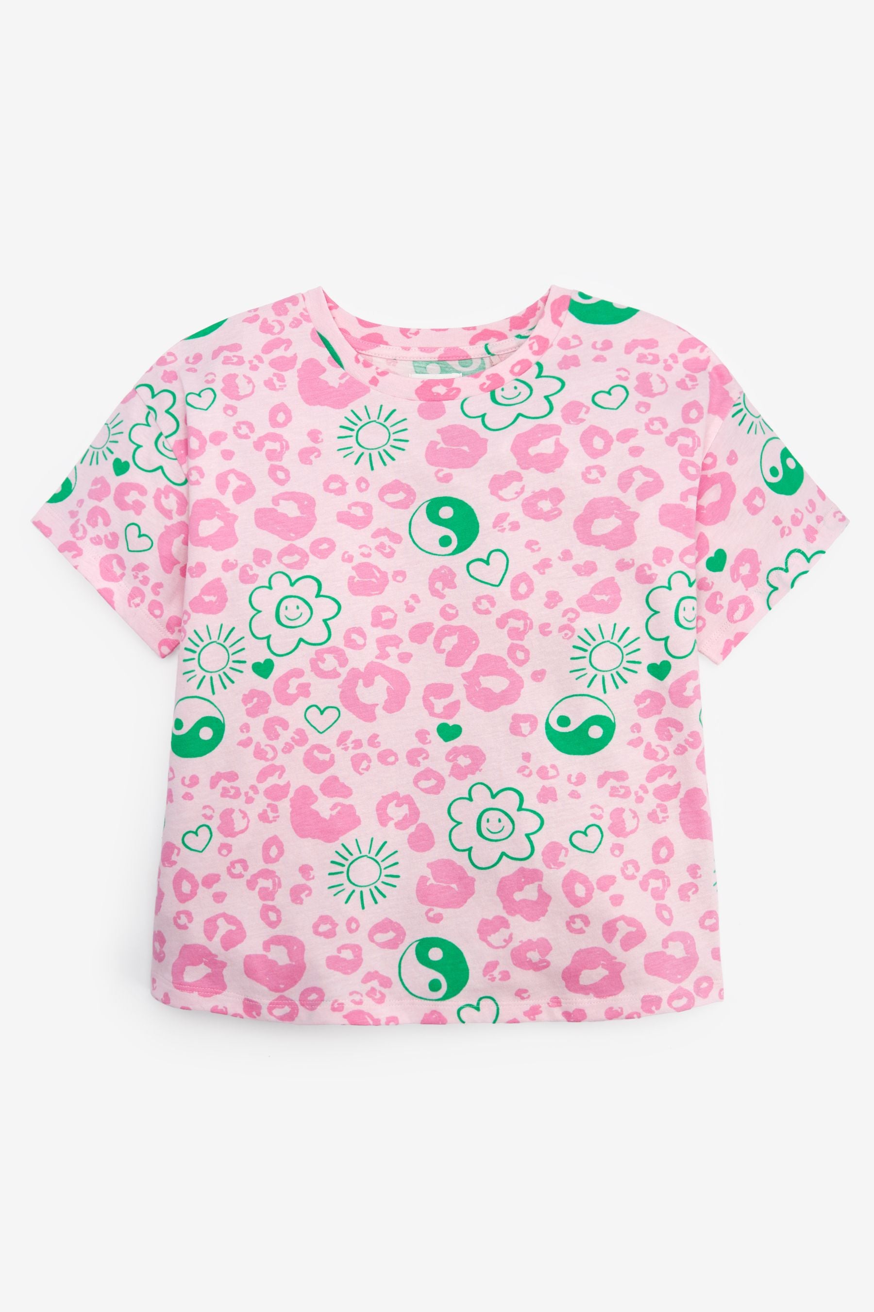 Pink Animal Relaxed Fit T-Shirt (3-16yrs)