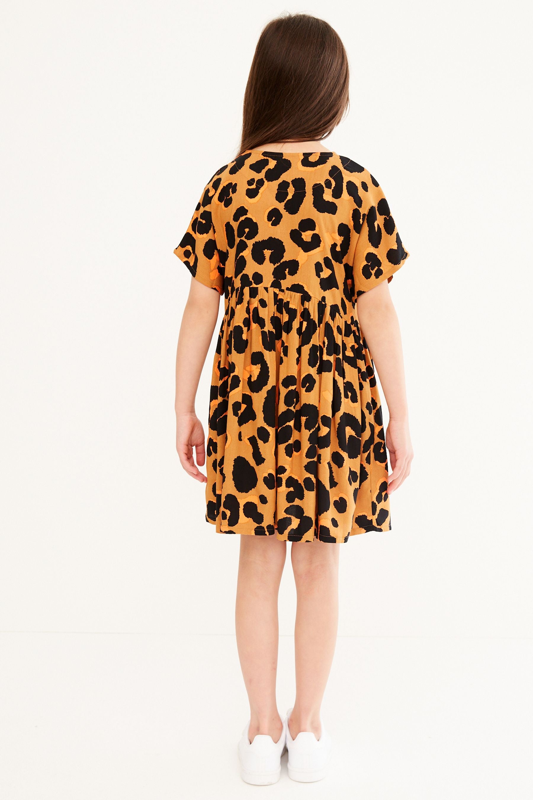 Animal Print Relaxed Dress (3-16yrs)