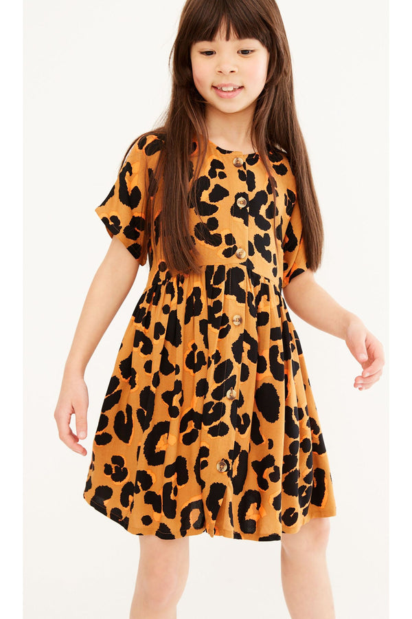 Animal Print Relaxed Dress (3-16yrs)