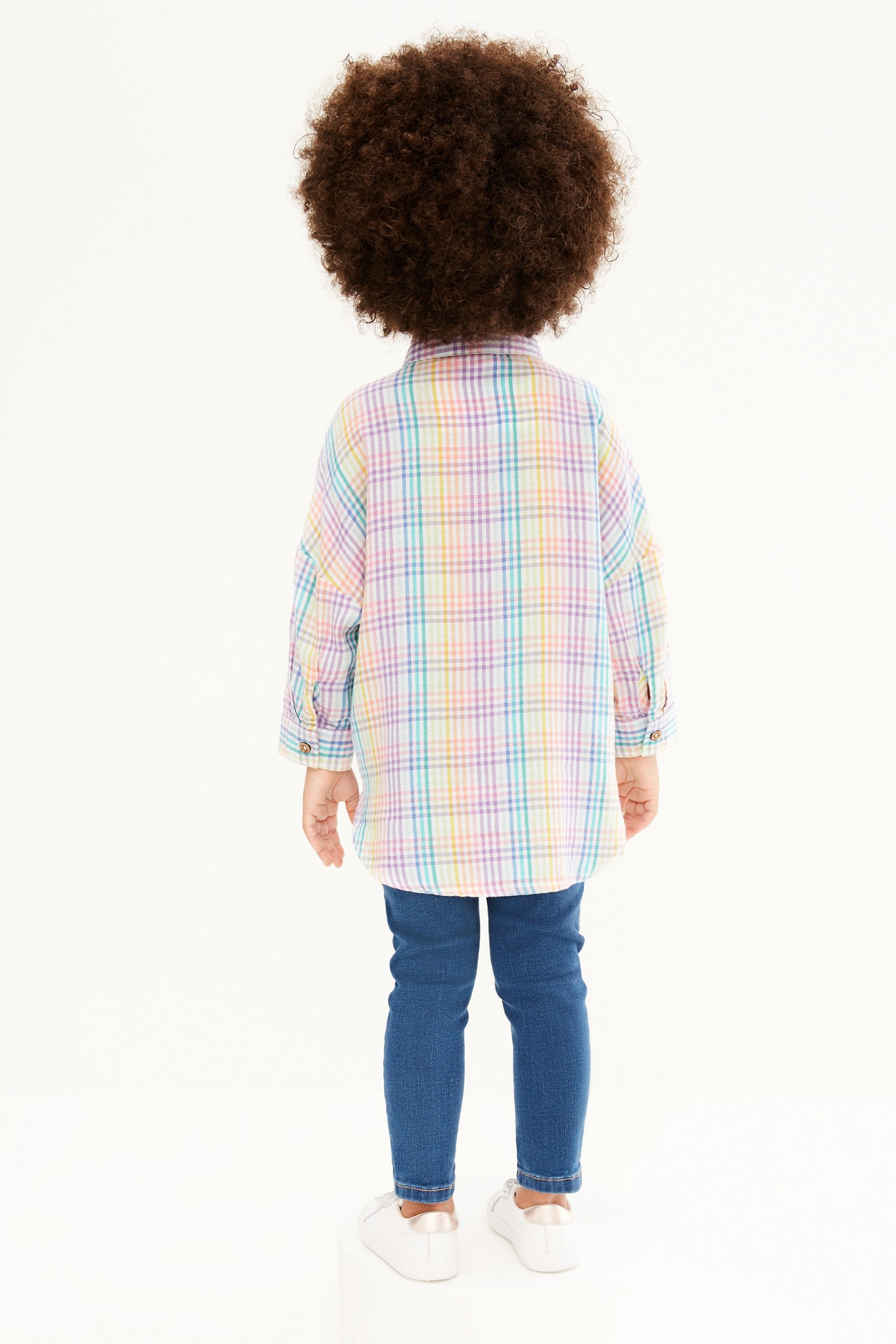 Rainbow Oversized Check Shirt (3mths-7yrs)