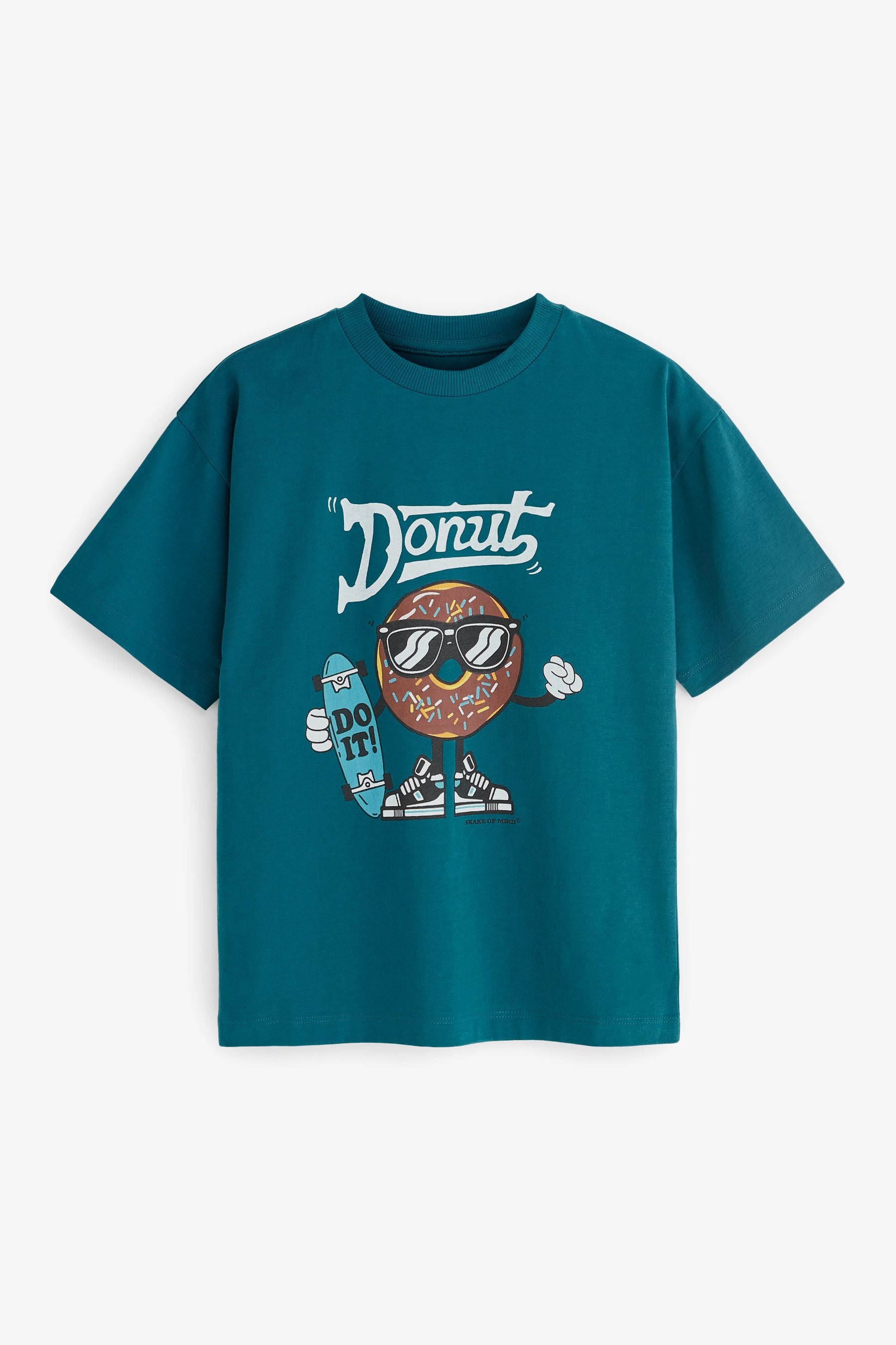 Retro Pizza And Donut 2 Pack Short Sleeve T-Shirts (3-16yrs)