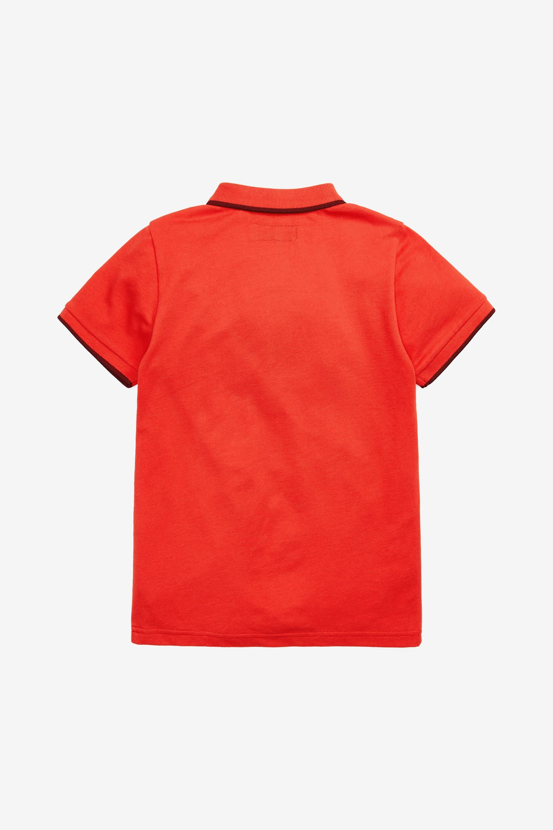 Red Short Sleeve Polo Shirt (3-16yrs)