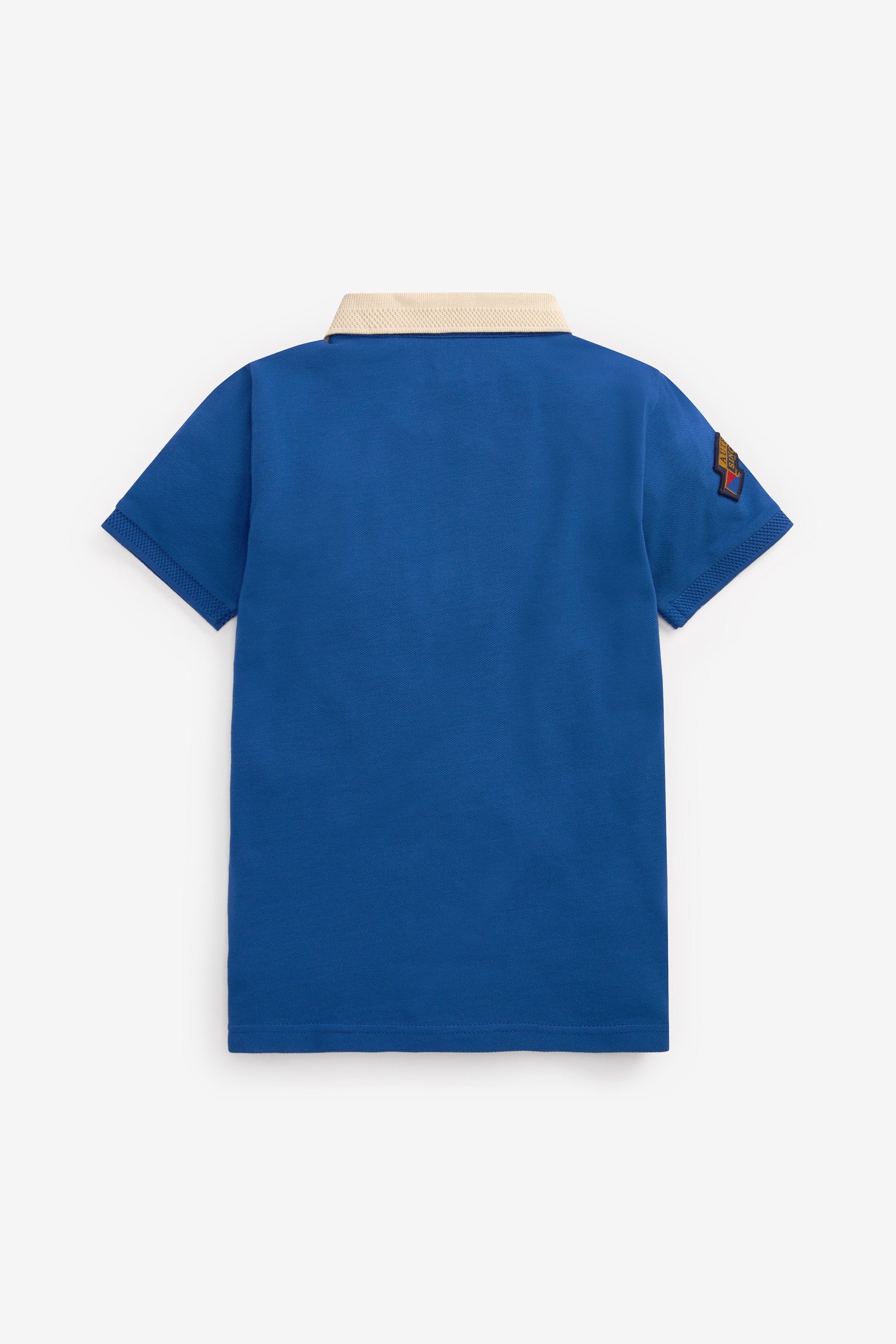 Blue Heritage Sash Short Sleeve Polo Shirt (3-16yrs)