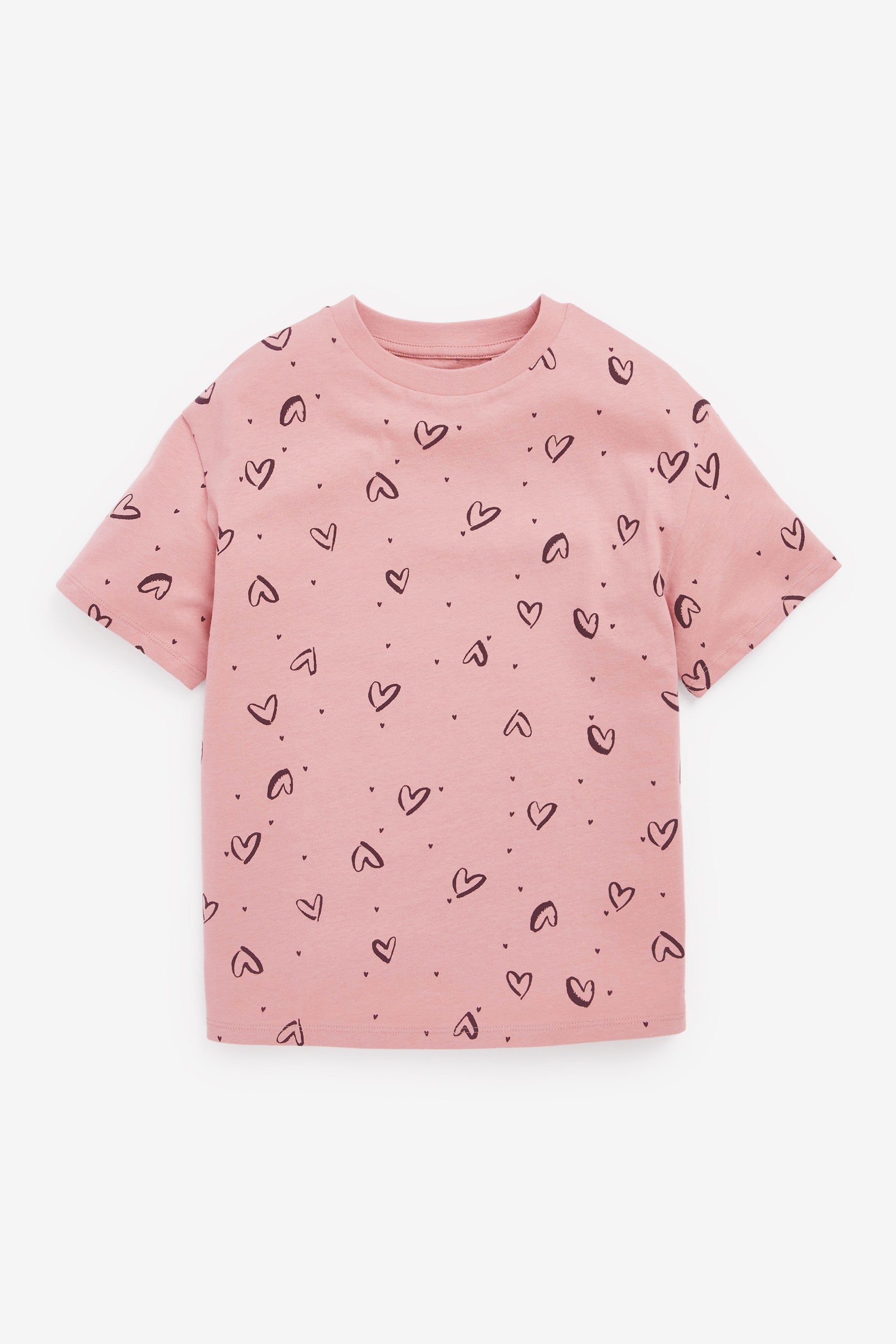 Monochrome Pink 3 Pack Unicorn Oversized T-Shirts (3-16yrs)