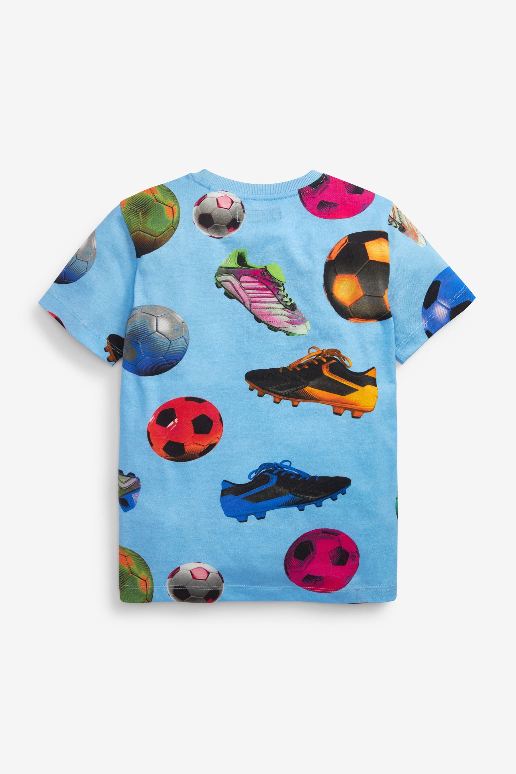 Blue Football T-Shirt (3-14yrs)