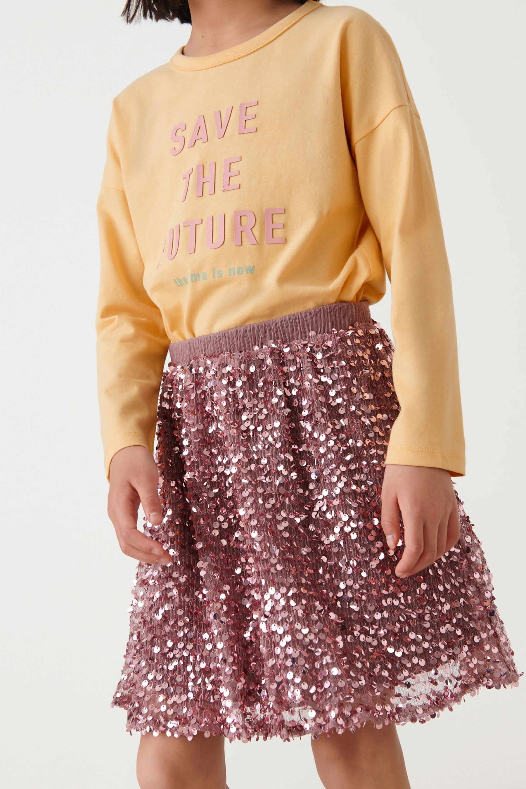 Pink Sparkle Skirt (3-16yrs)