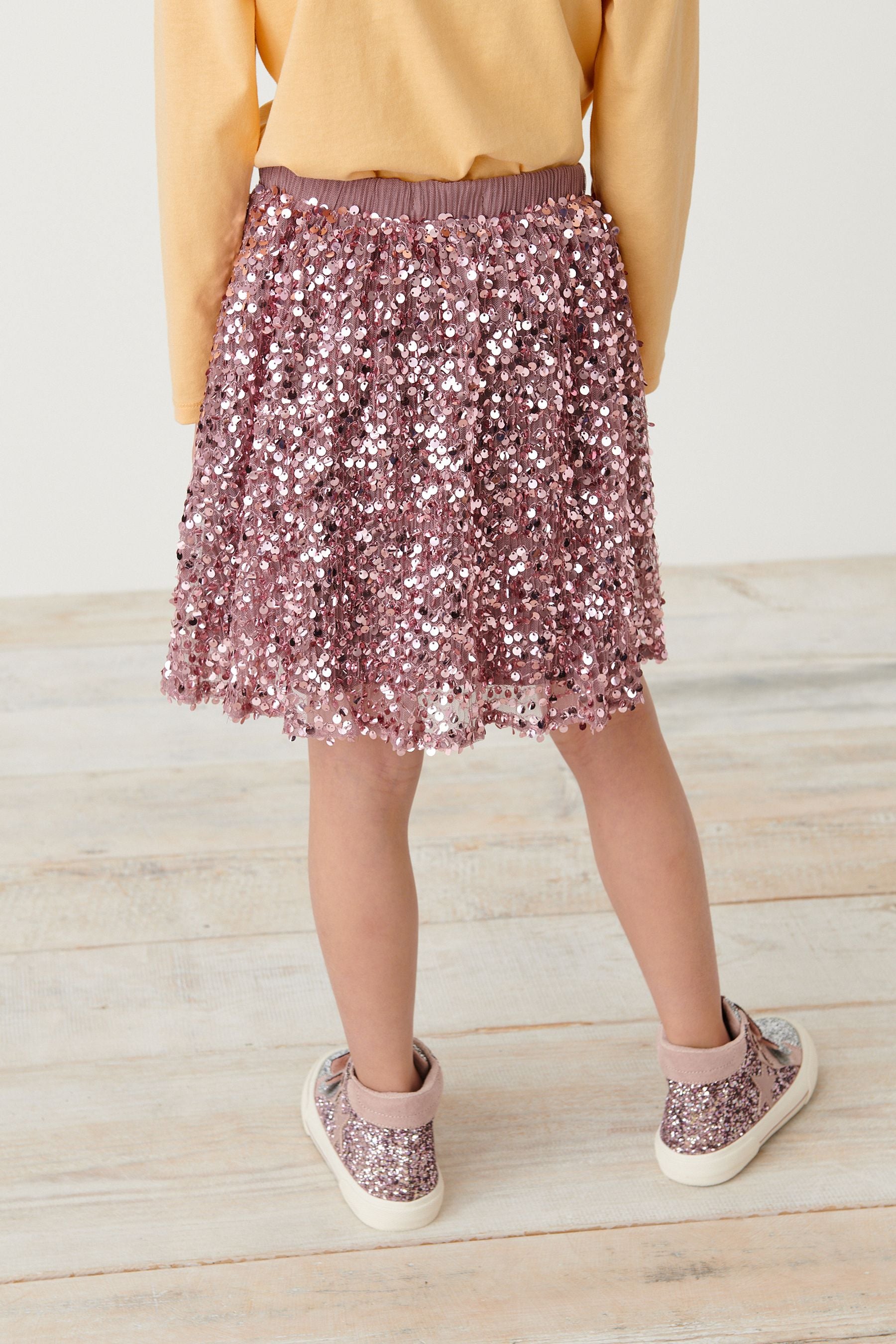 Pink Sparkle Skirt (3-16yrs)