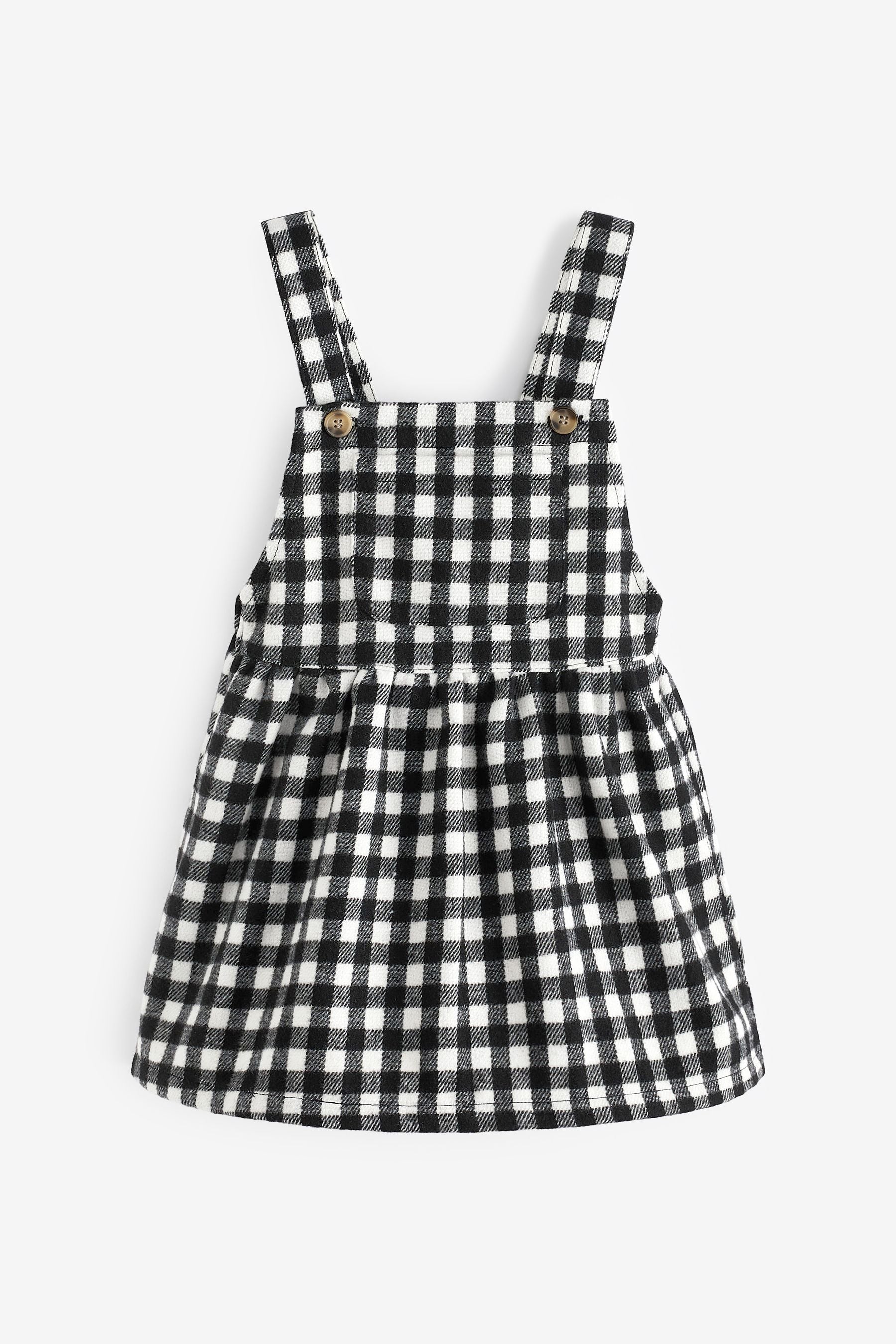 Black Nxt Check Pinafore Dress (3mths-8yrs)