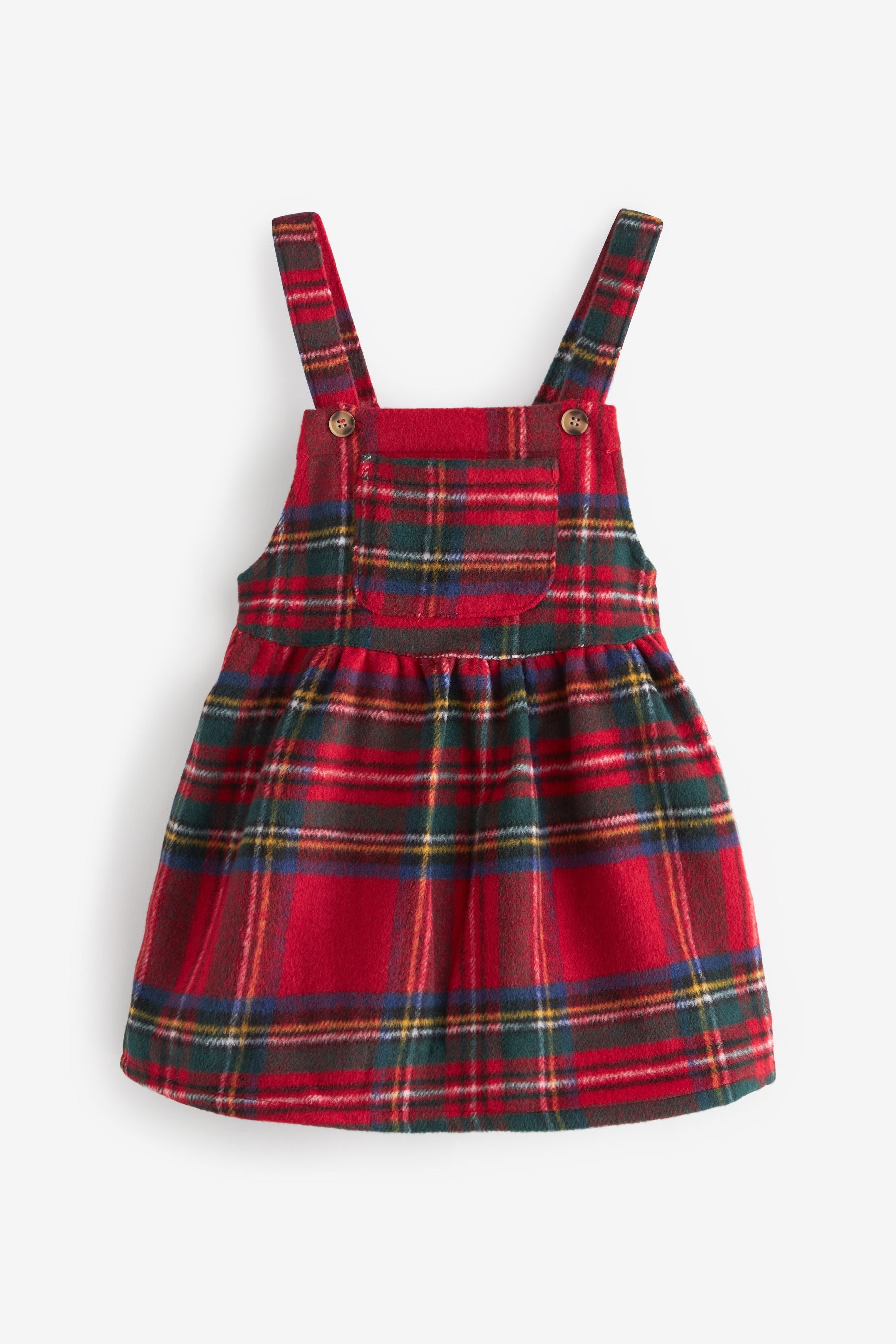 Red Tartan Next Check Pinafore Dress (3mths-8yrs)