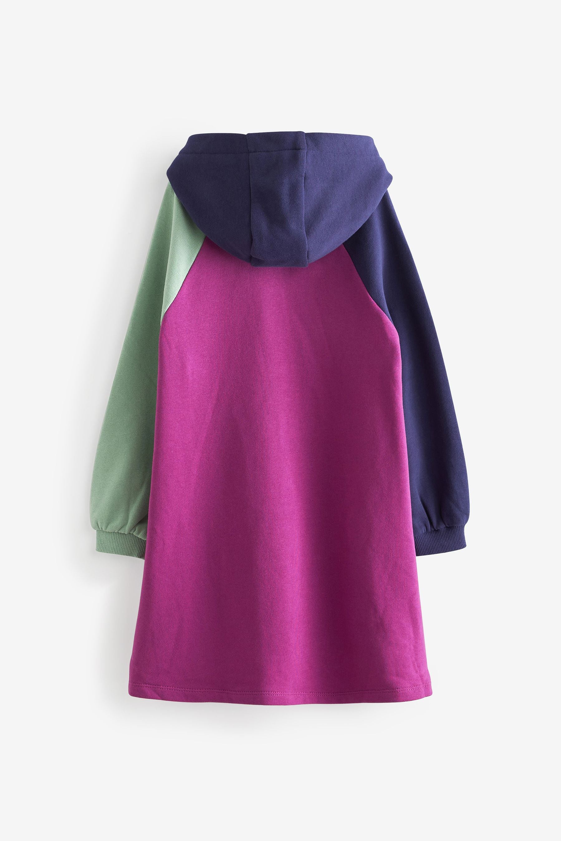 Varsity Colourblock Hooded Jumper Dress (3-16yrs)