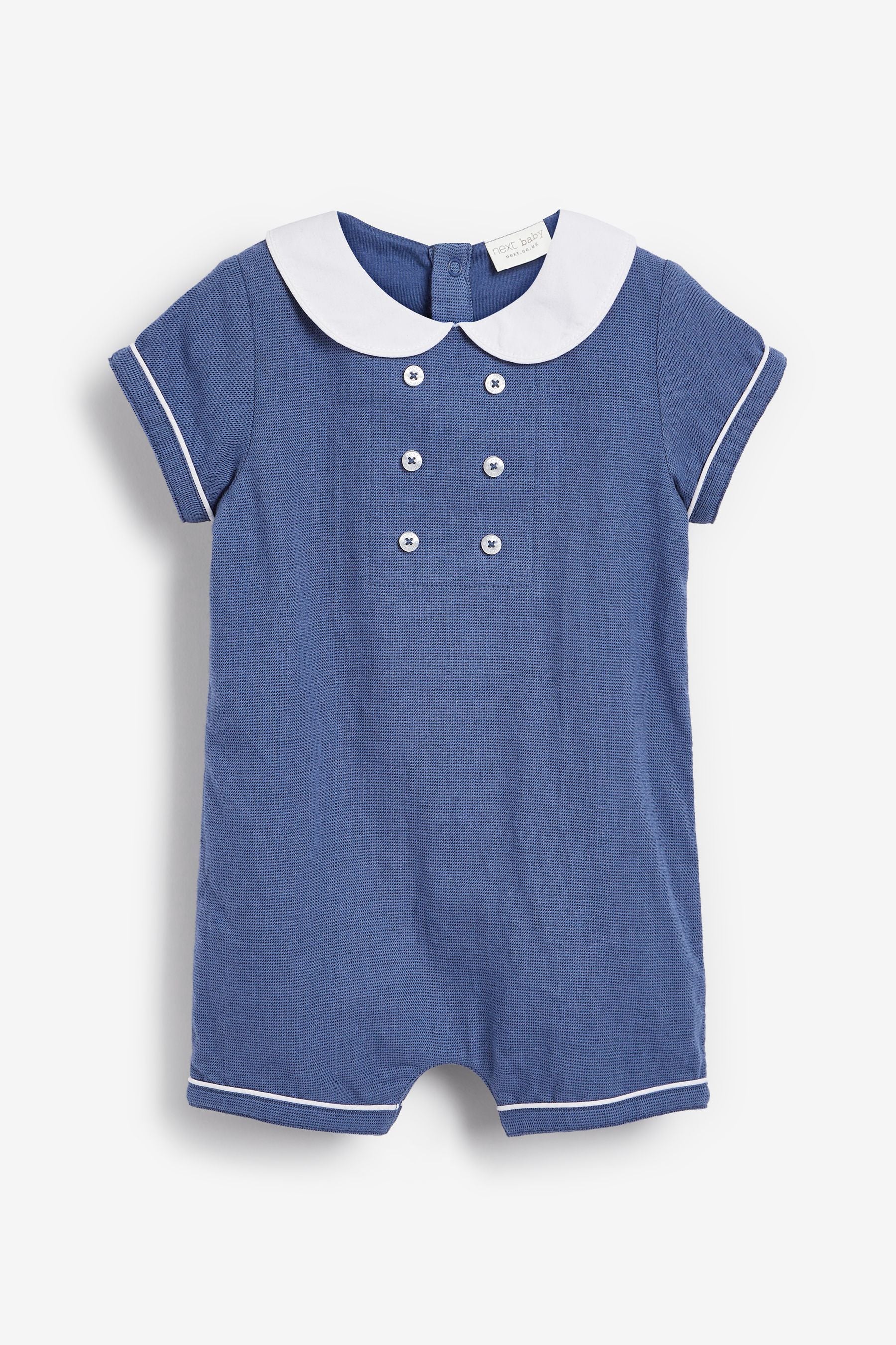 Blue Smart Sailor Baby Romper And Hat Set (0mths-3yrs)