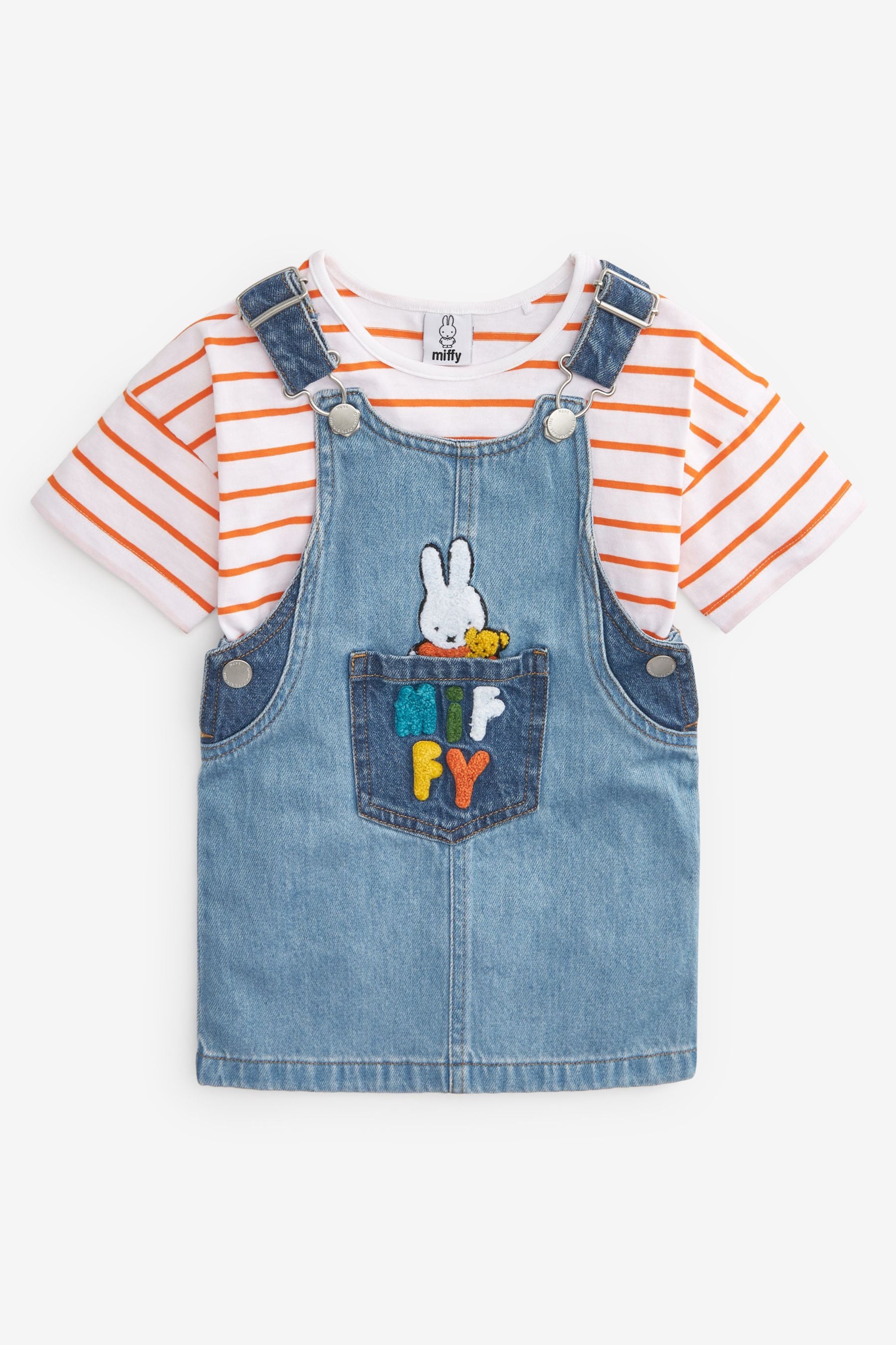 Blue Denim Miffy Pinafore And T-shirt Set (3mths-8yrs)