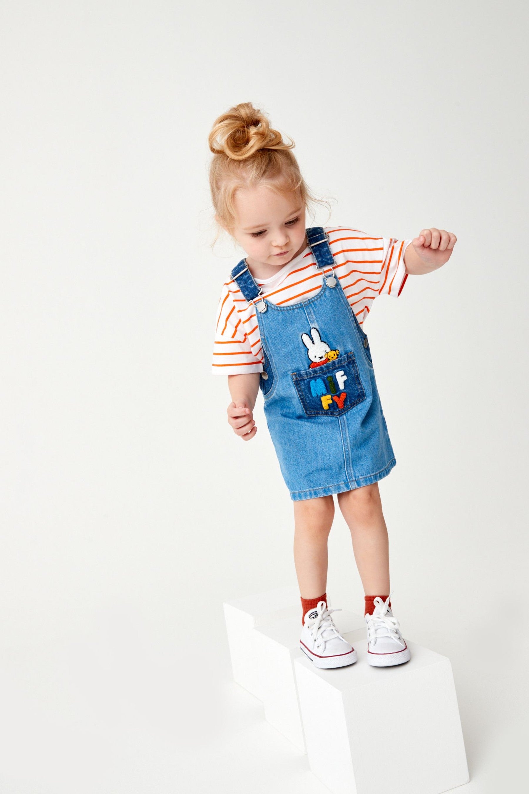 Blue Denim Miffy Pinafore And T-shirt Set (3mths-8yrs)