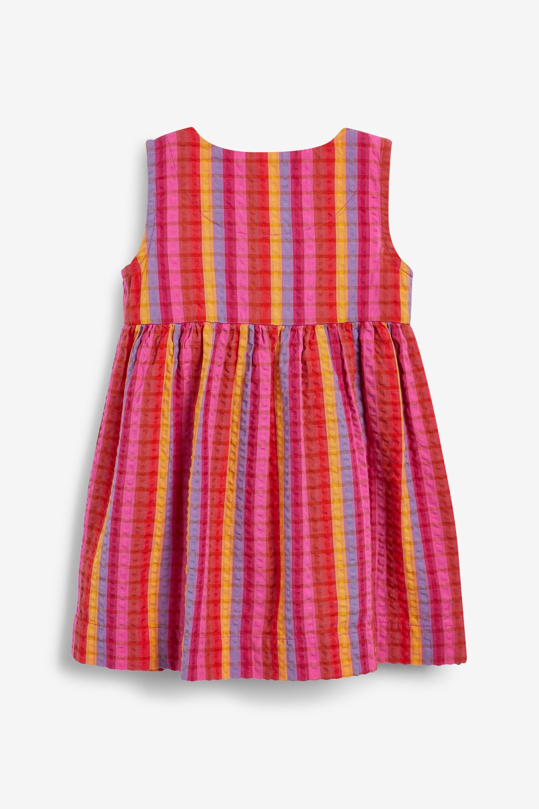 Pink/Red Stripe Cotton Sleeveless Dress (3mths-8yrs)