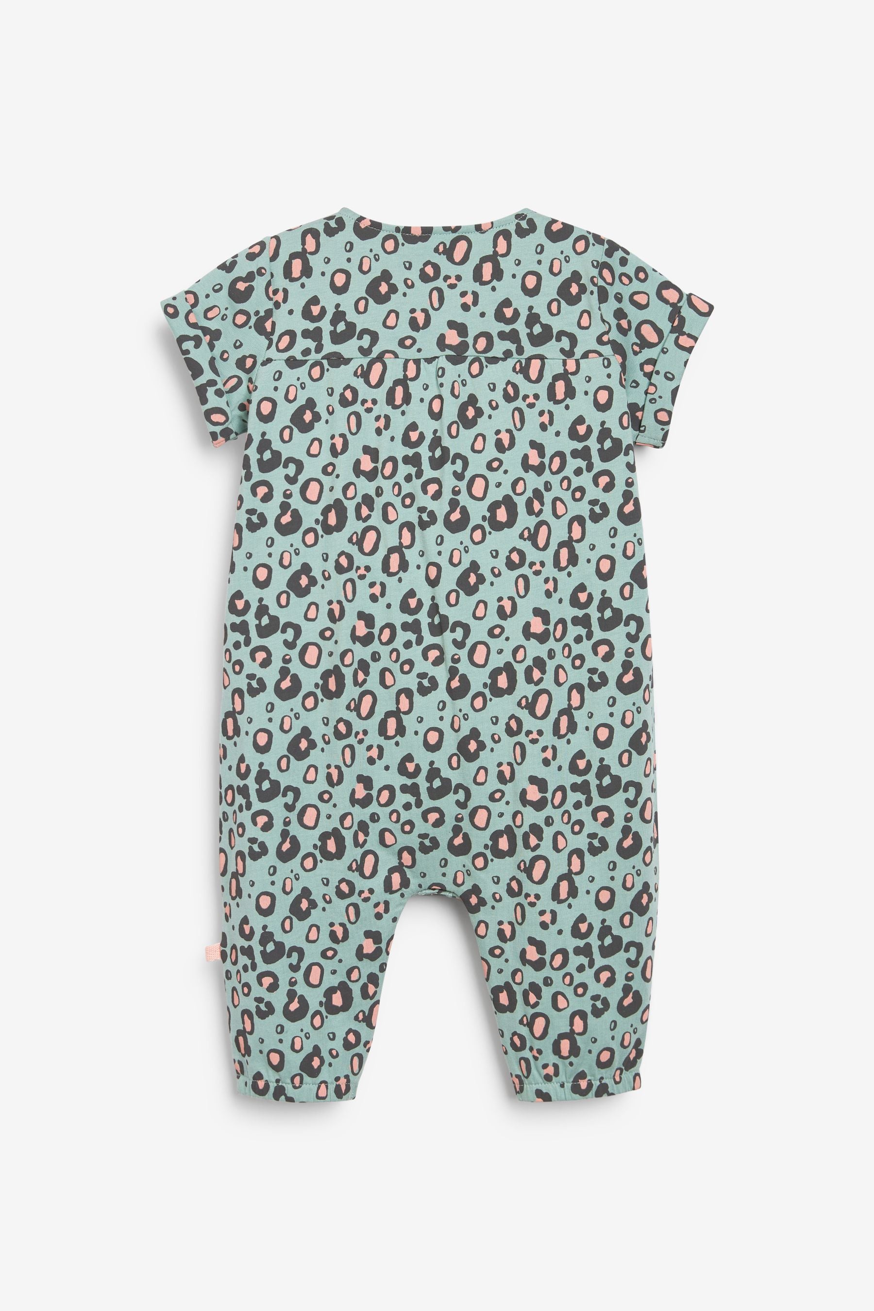 Teal Blue Baby Jersey Romper (0mths-2yrs)