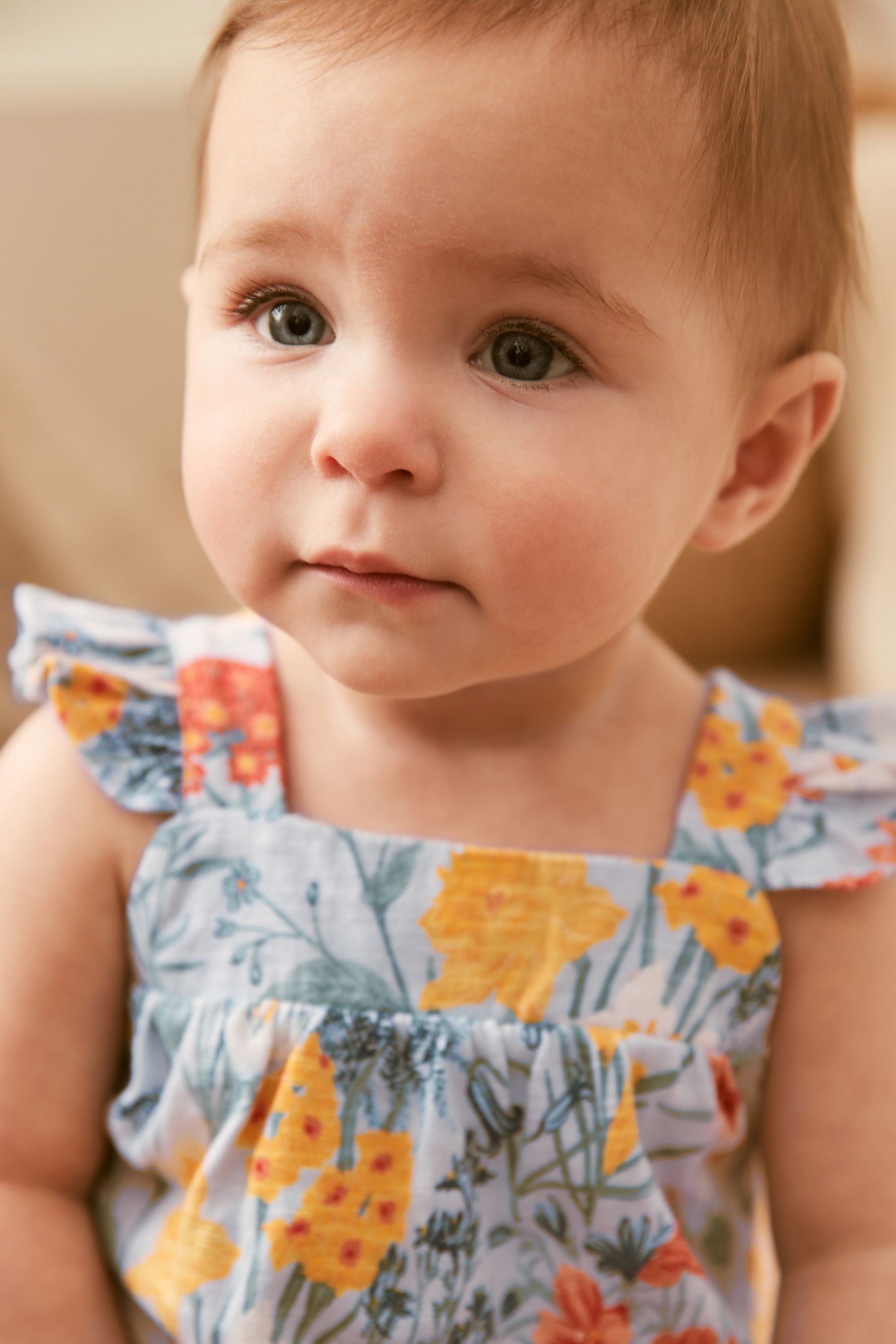 Blue Baby Romper (0mths-3yrs)