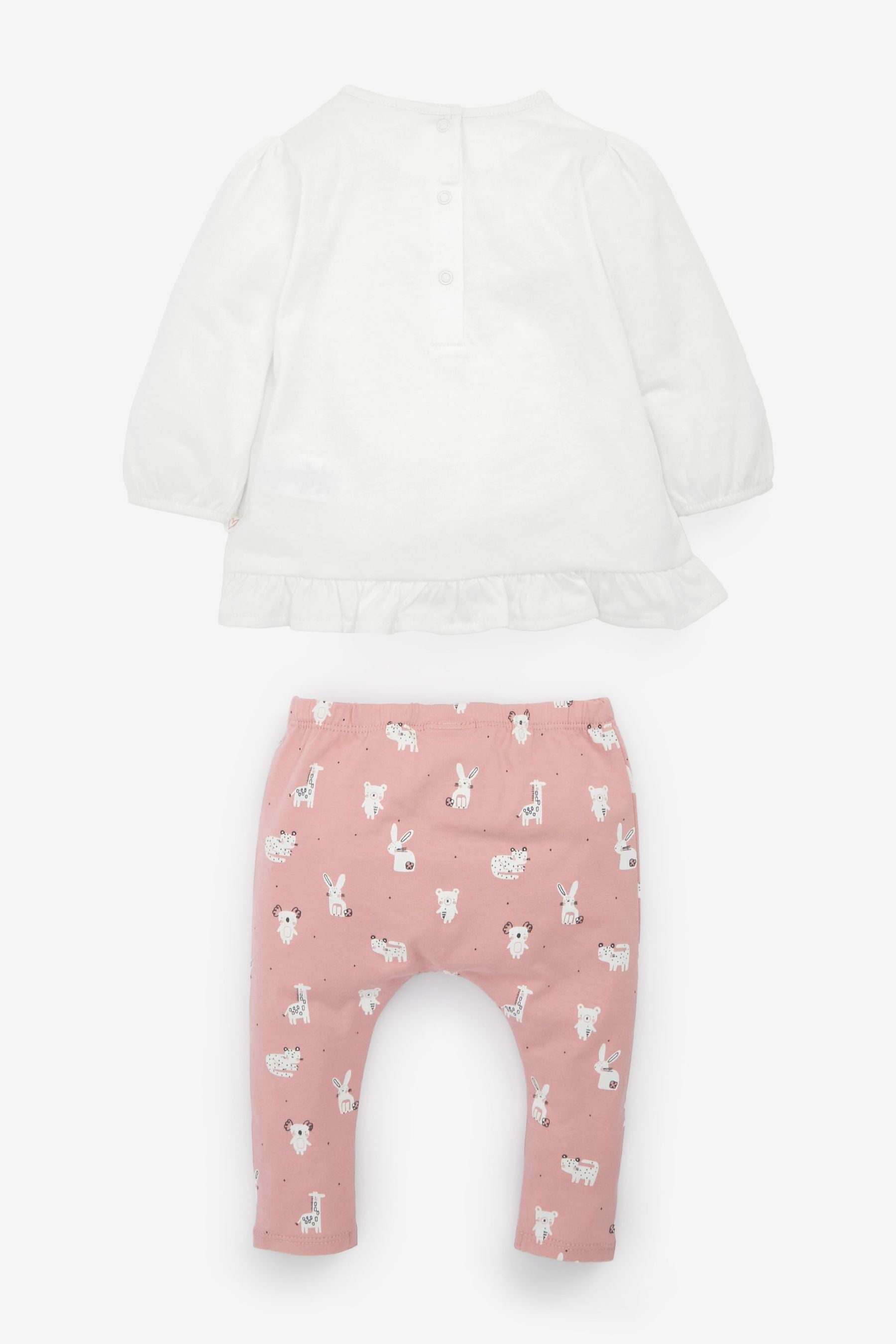 Pink Baby 3 Piece Bunny Set With Headband