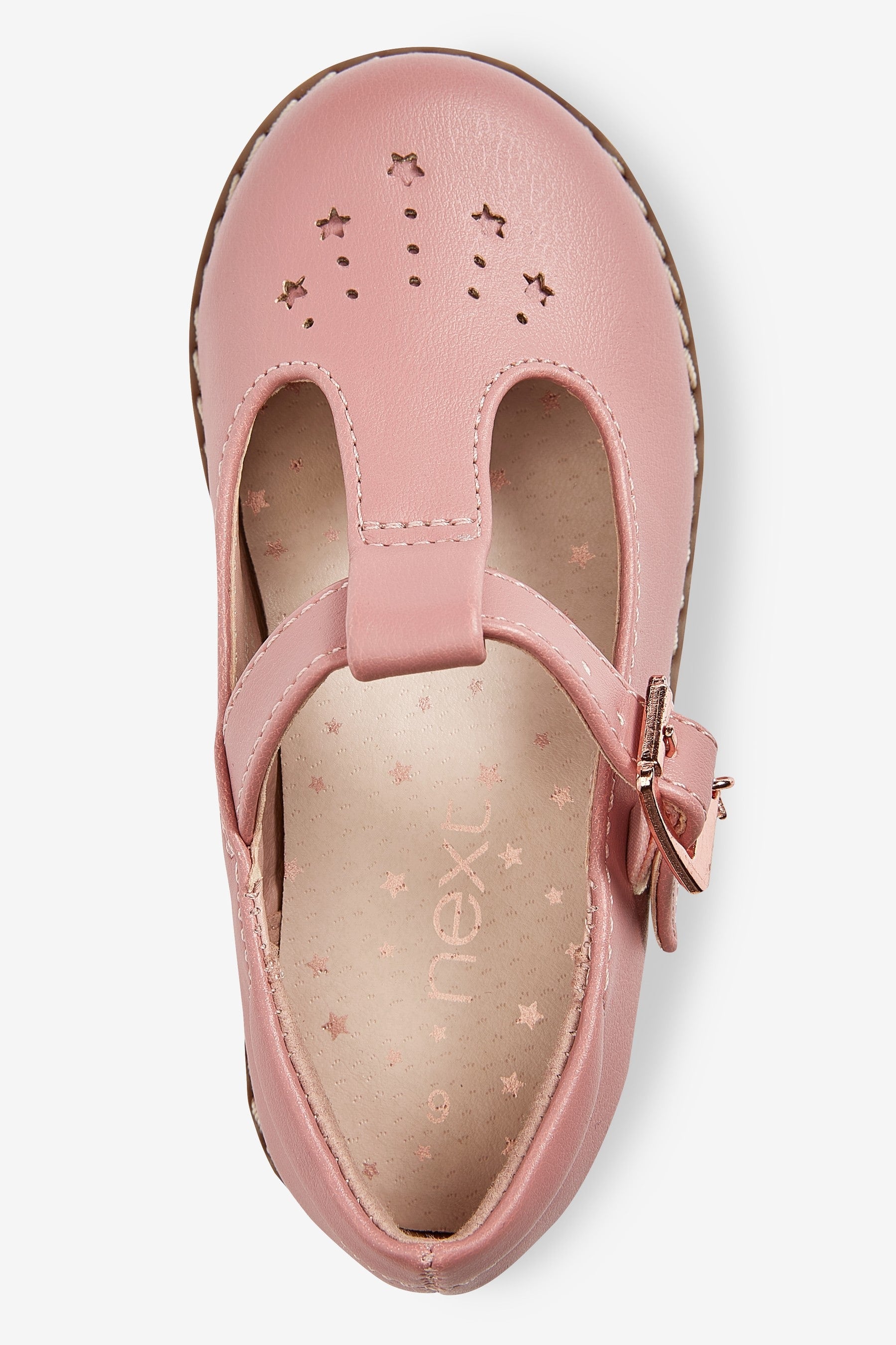 Pink Star Charm T-Bar Shoes