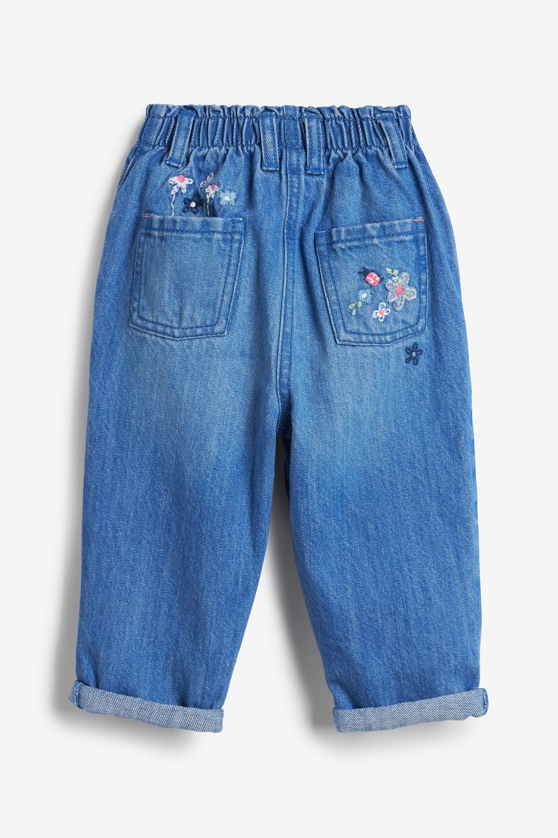 Bright Blue Paperbag Jeans (3mths-7yrs)