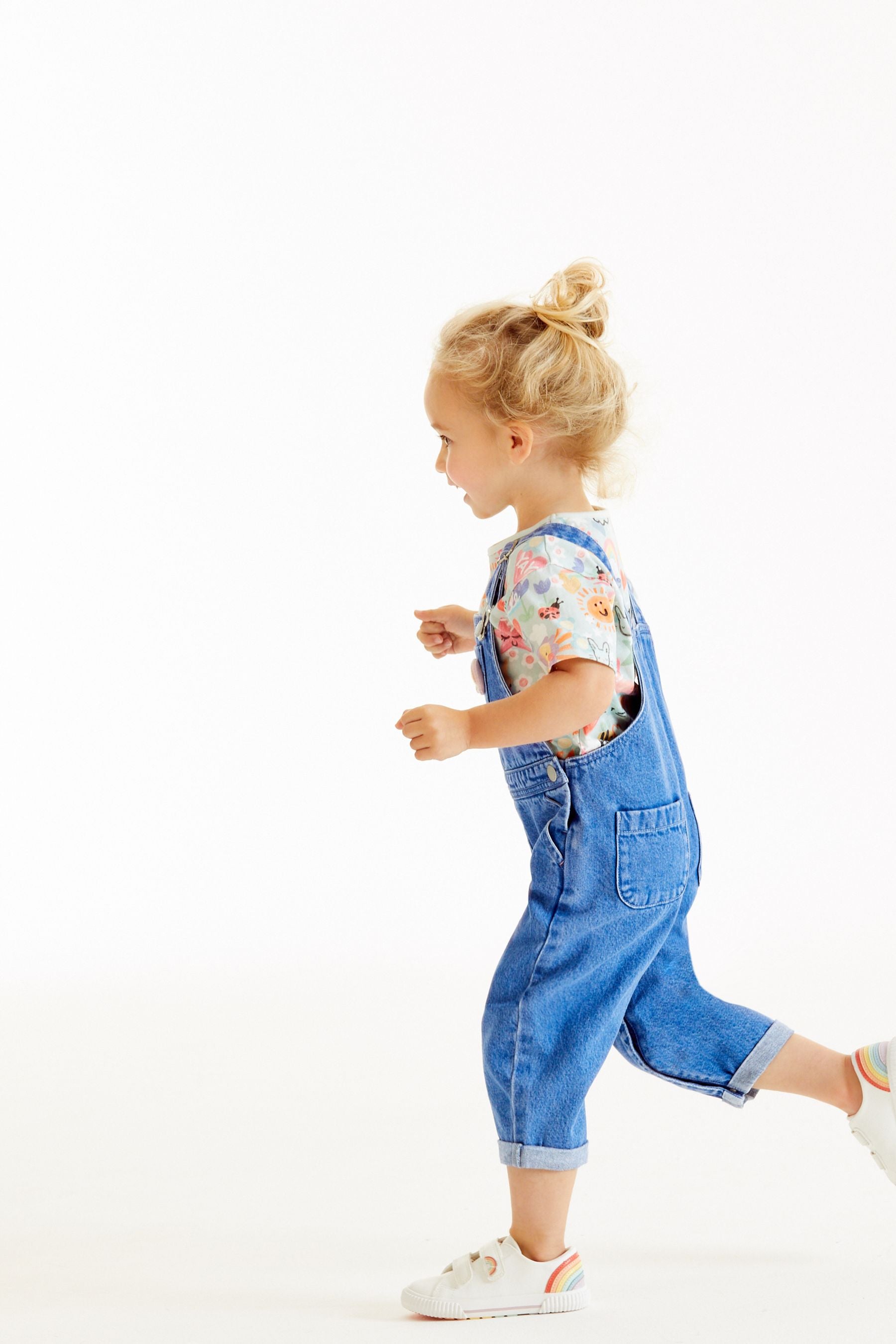 Denim Bright Blue Dungarees and T-Shirt Set (3mths-7yrs)