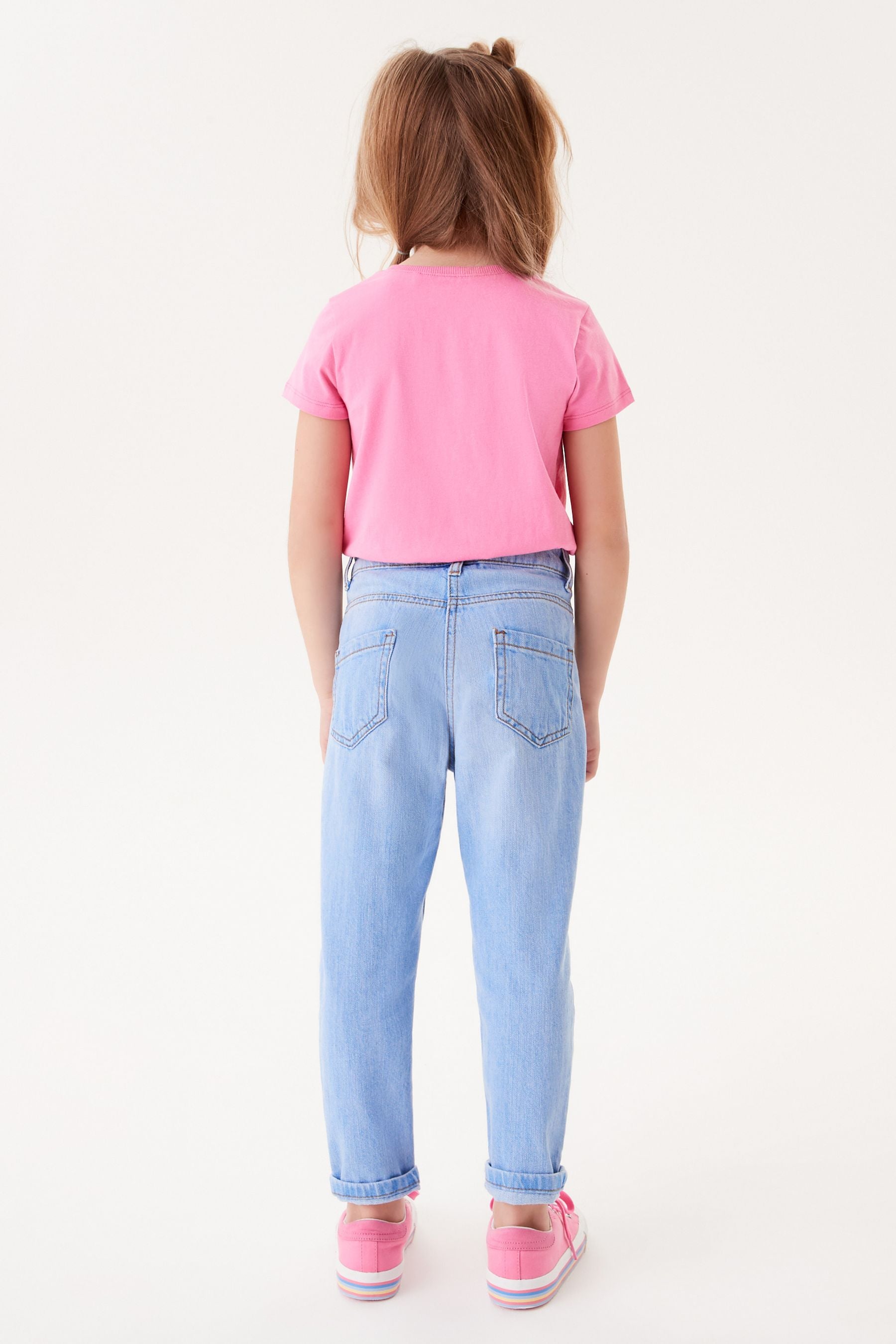 Light Bright Blue Mom Jeans (3-16yrs)