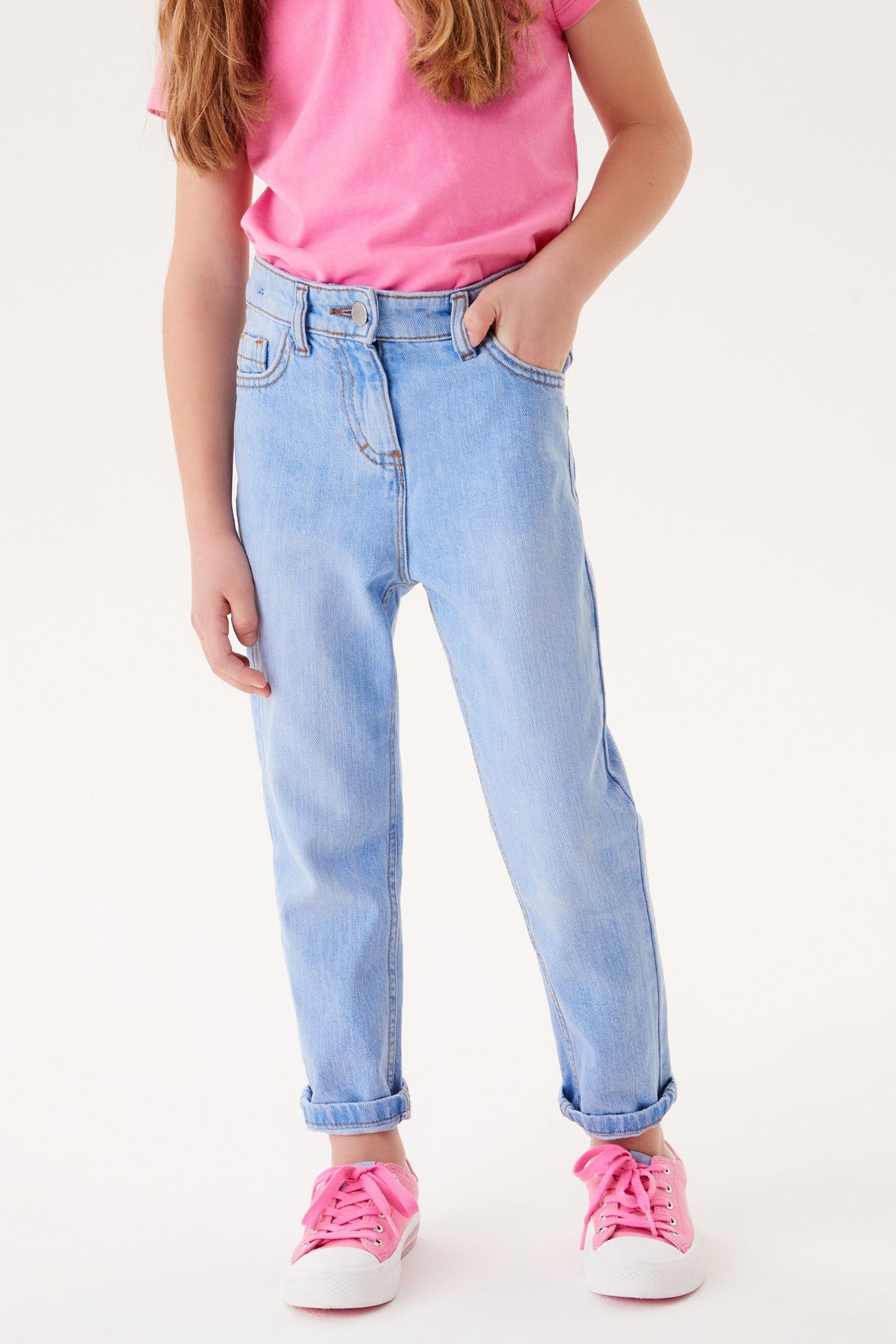 Light Bright Blue Mom Jeans (3-16yrs)