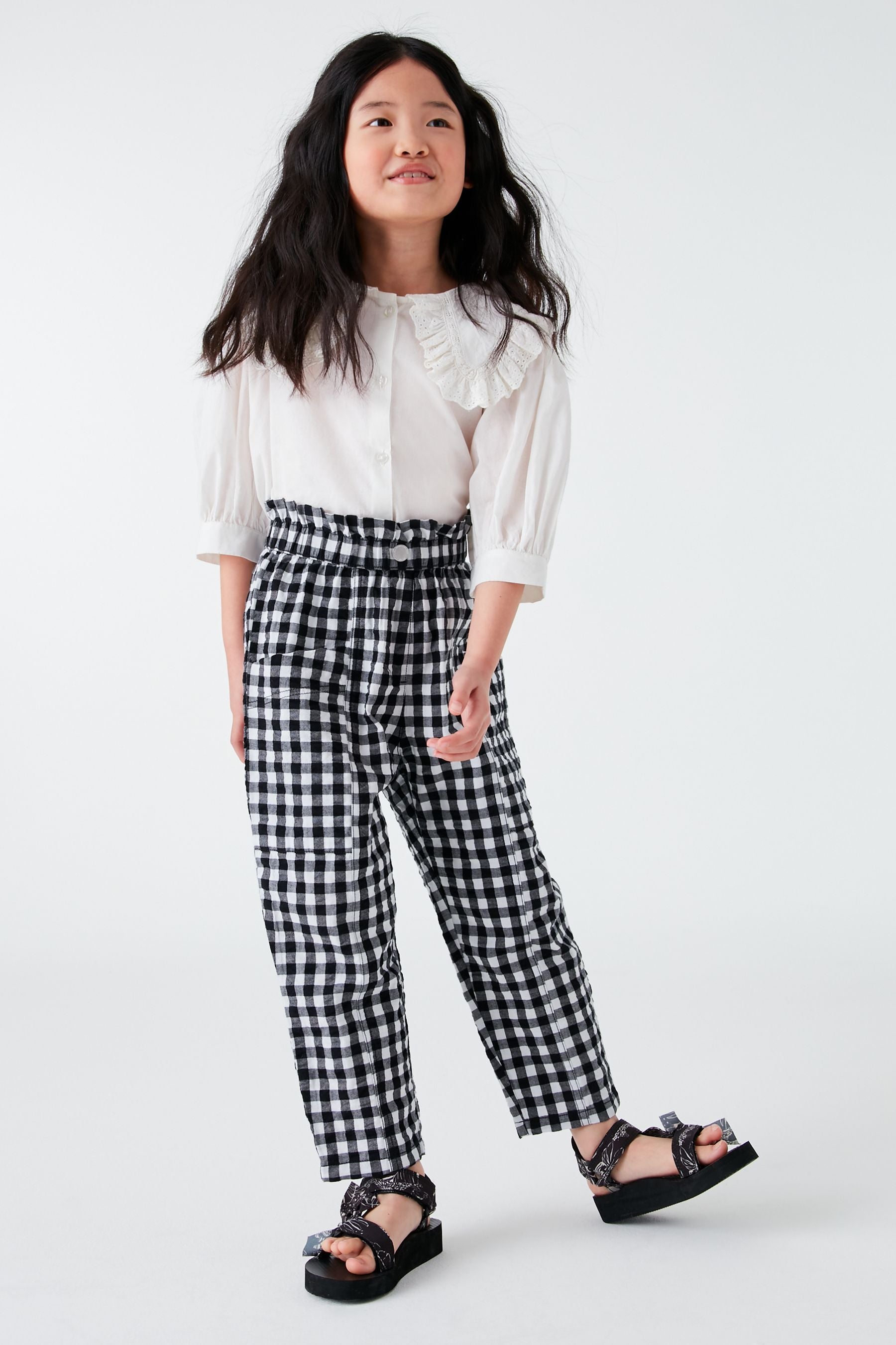 Monochrome Tapered Leg Trousers (3-16yrs)