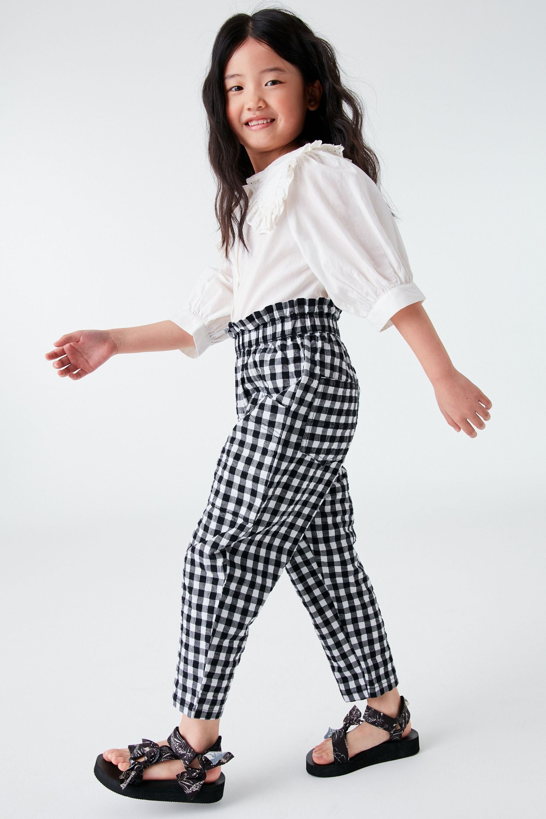 Monochrome Tapered Leg Trousers (3-16yrs)