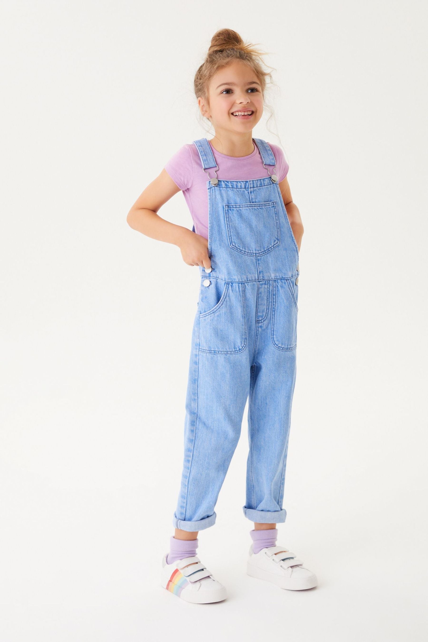 Bright Blue Dungarees (3-16yrs)