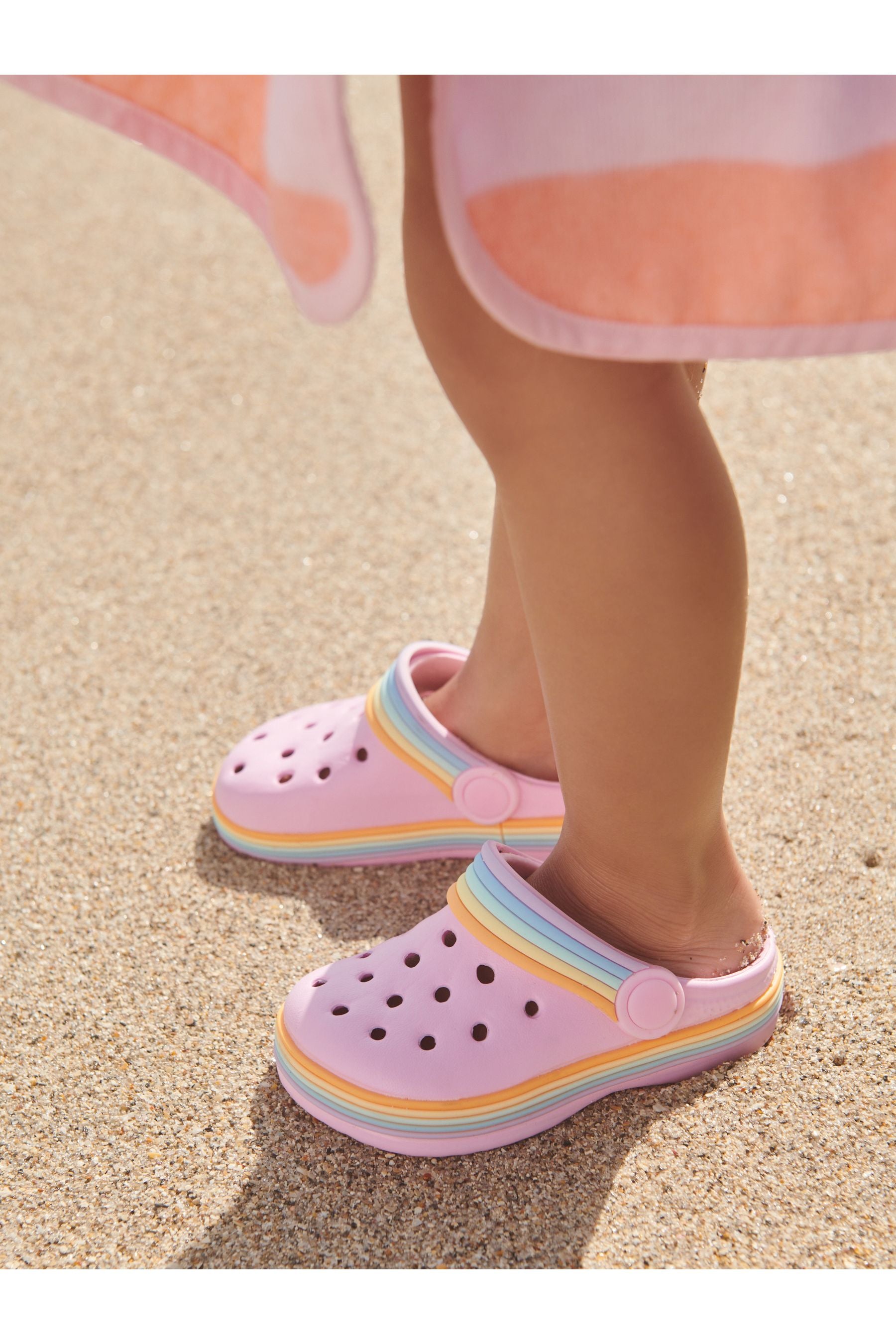 Pink Rainbow Clogs