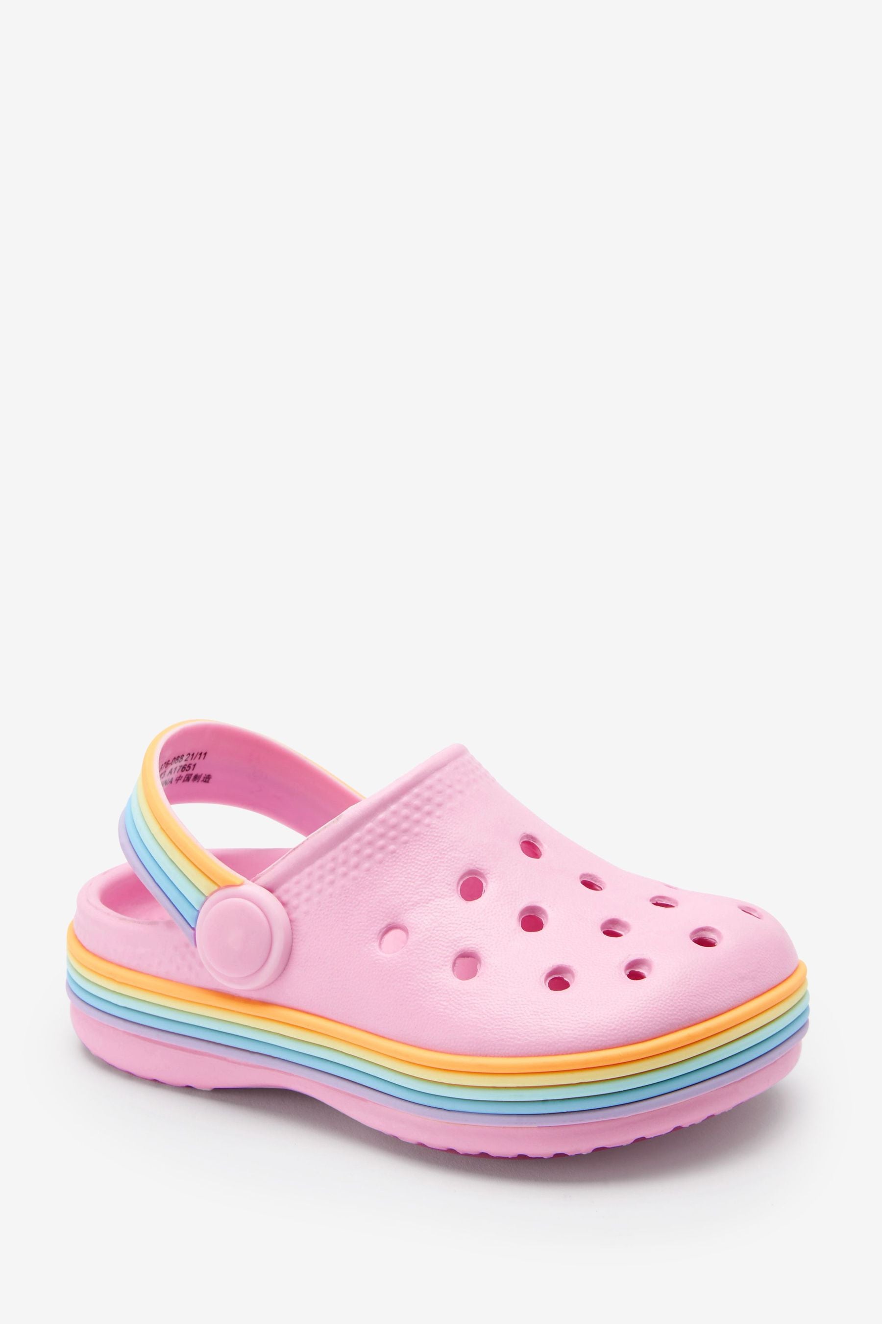 Pink Rainbow Clogs